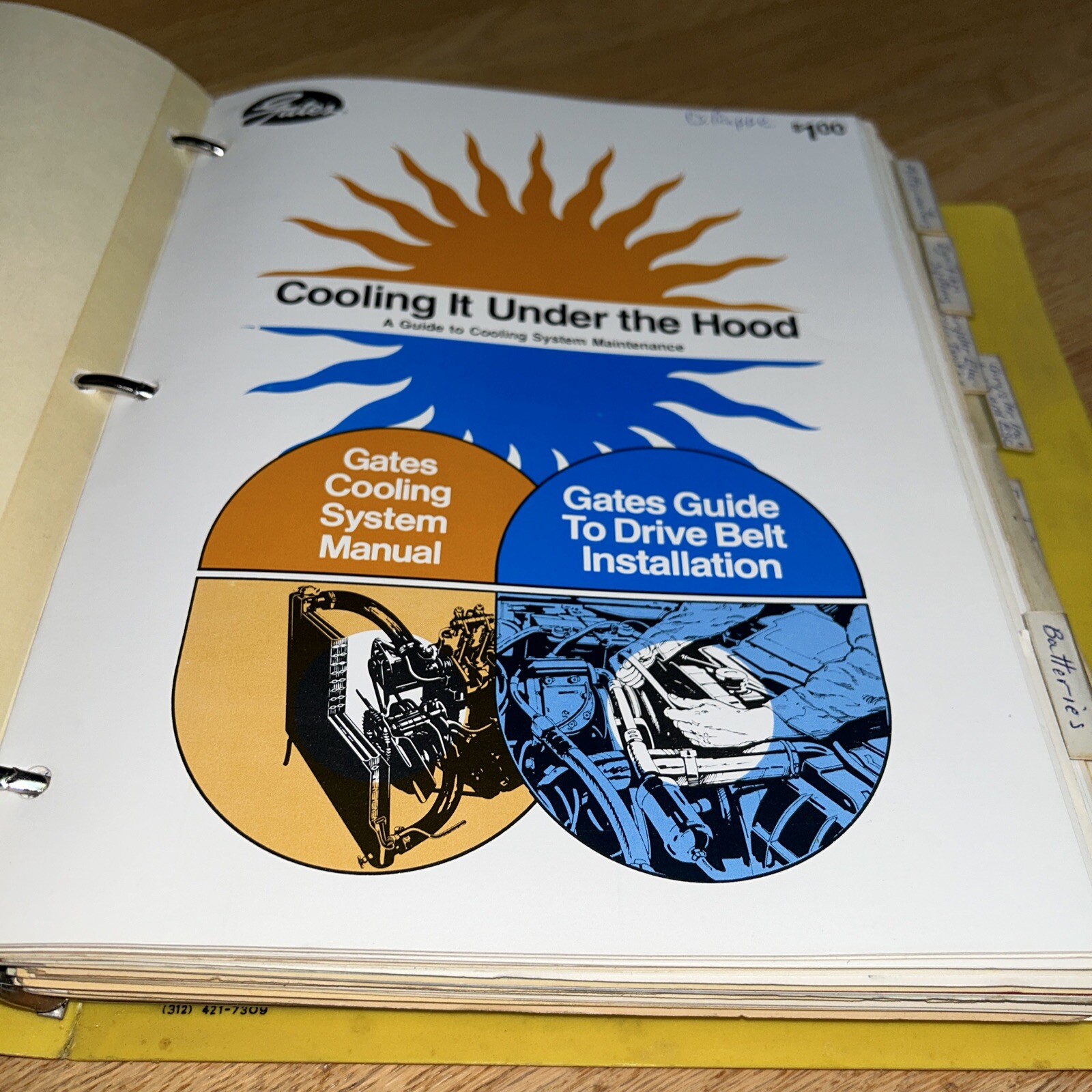 1980 LANE TECH, AUTO SHOP Massive Project Book (7 lbs) CLASS NOTES / BROCHURES