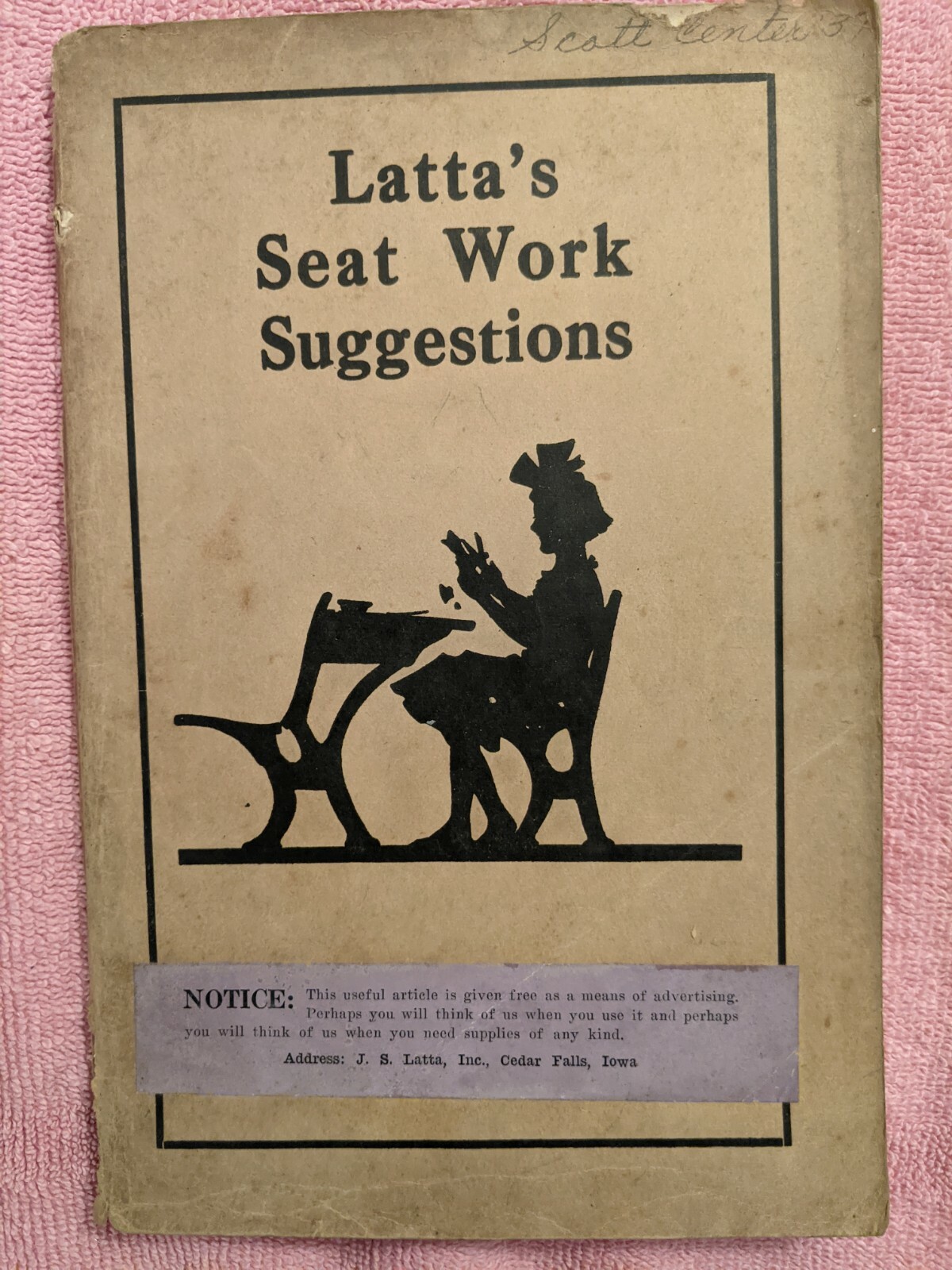 LATTA’S SEAT WORK SUGGESTIONS, Vintage Softcover, 112 Pages,Elementary Education
