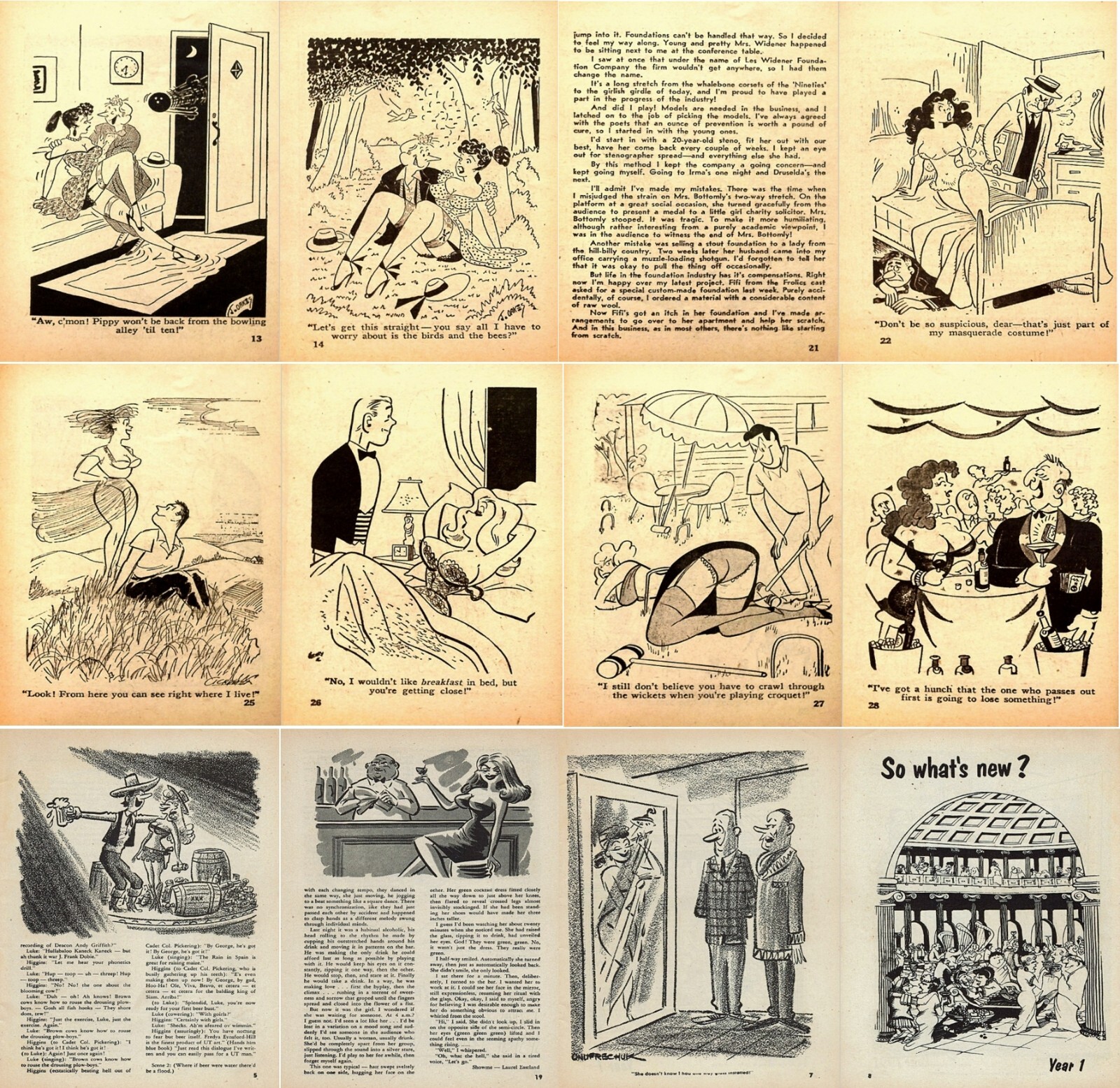 18 Old Issues of Assorted Adult Gags Humor Risqué Racy Comics Magazines on DVD