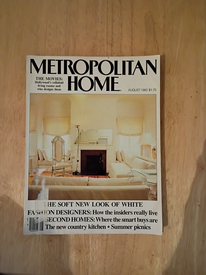 Vintage Metropolitan Home Magazine Lot of 3 Back Issues 1983 Decor Retro