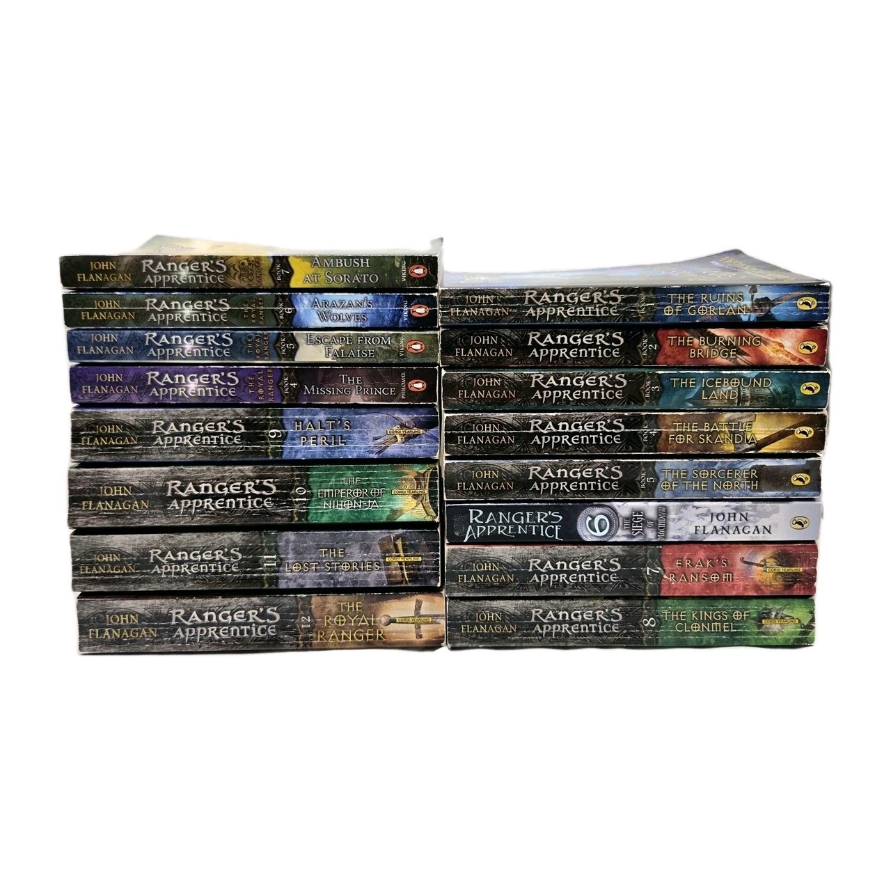 Ranger’s Apprentice Complete Series Set 1-12 Paperback Books & Royal Ranger 4-7