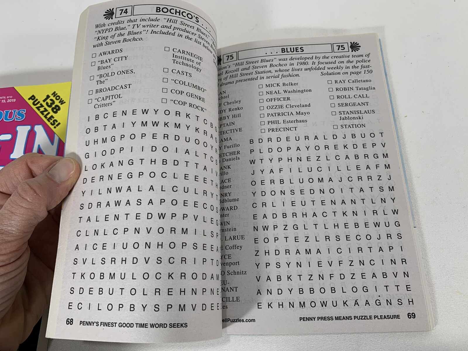 2019 Penny Press Fill Ins – Good Time Word Seek Puzzles Dell Orig SUDOKU 3 Bks B