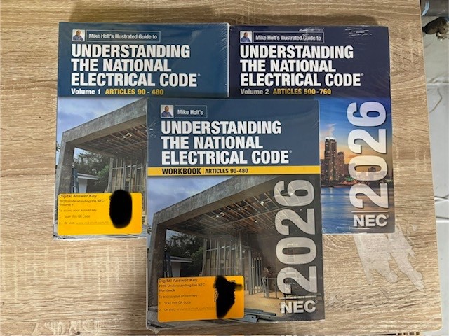 2026 Mike Holt Understanding the NEC Book Package… BRAND NEW SEALED