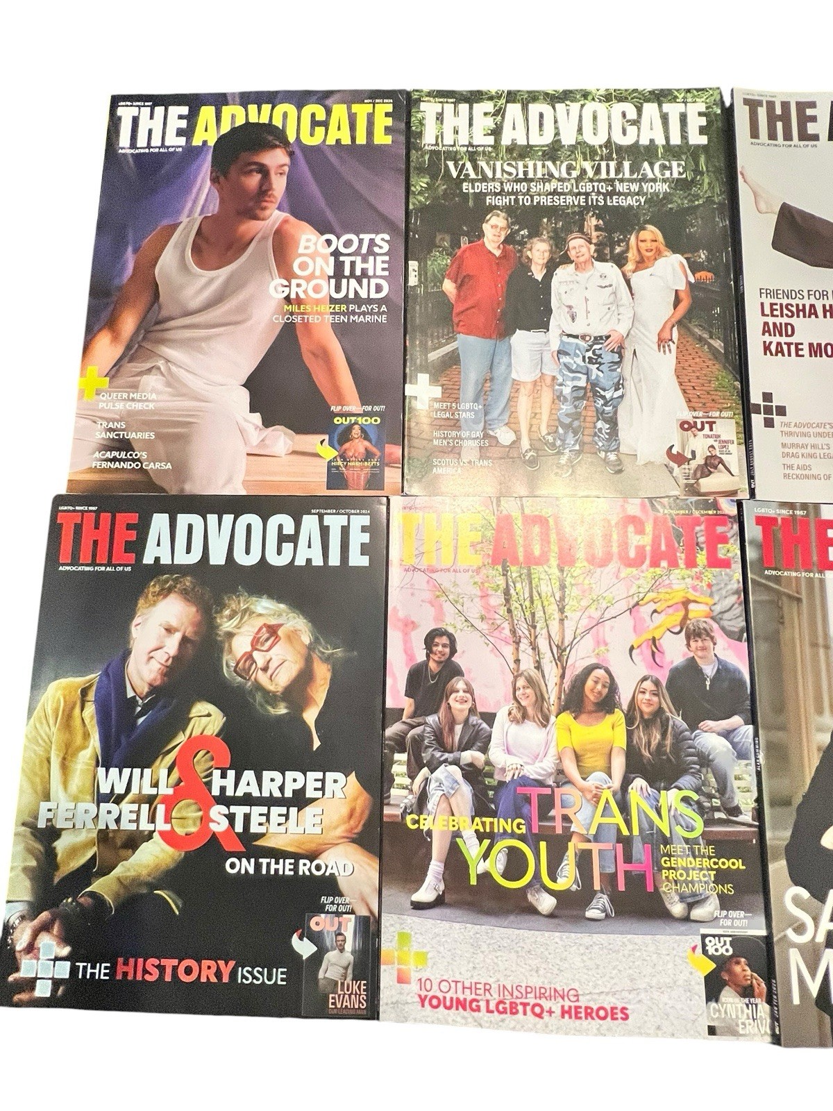 Out Magazine /The Advocate Lot 10 NEW 2026 /2025 2024/ 70$ Retail