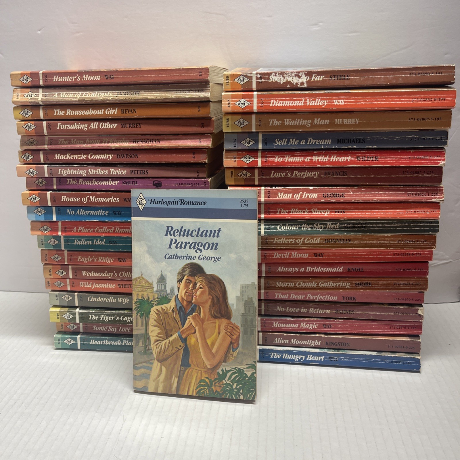 Harlequin Romance Paperback Books 1980s Mixed Authors Lot Of 38 As Shown