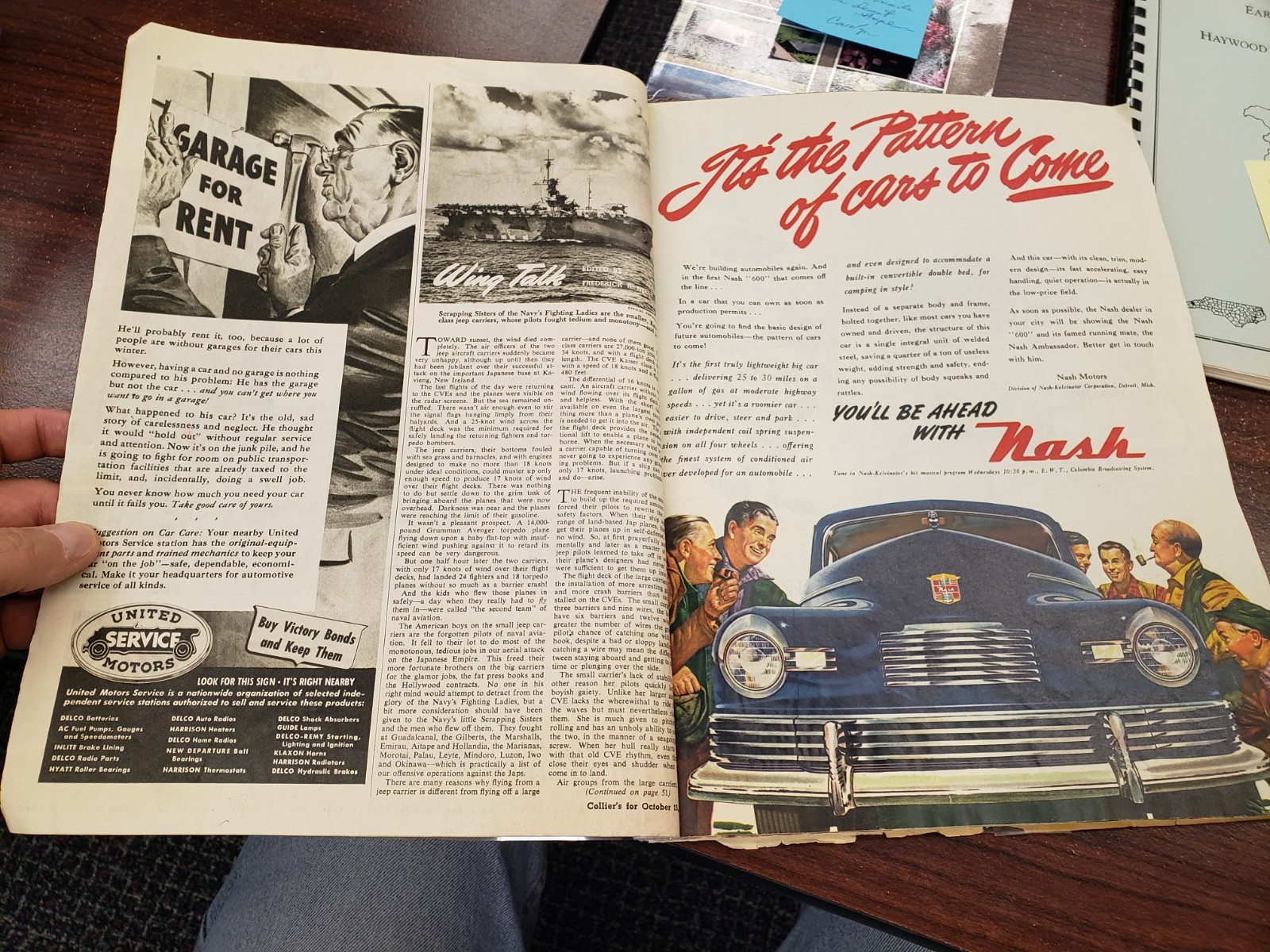 COLLIER’s MAGAZINE 13 Oct 1945 Used Magazine 94 pages
