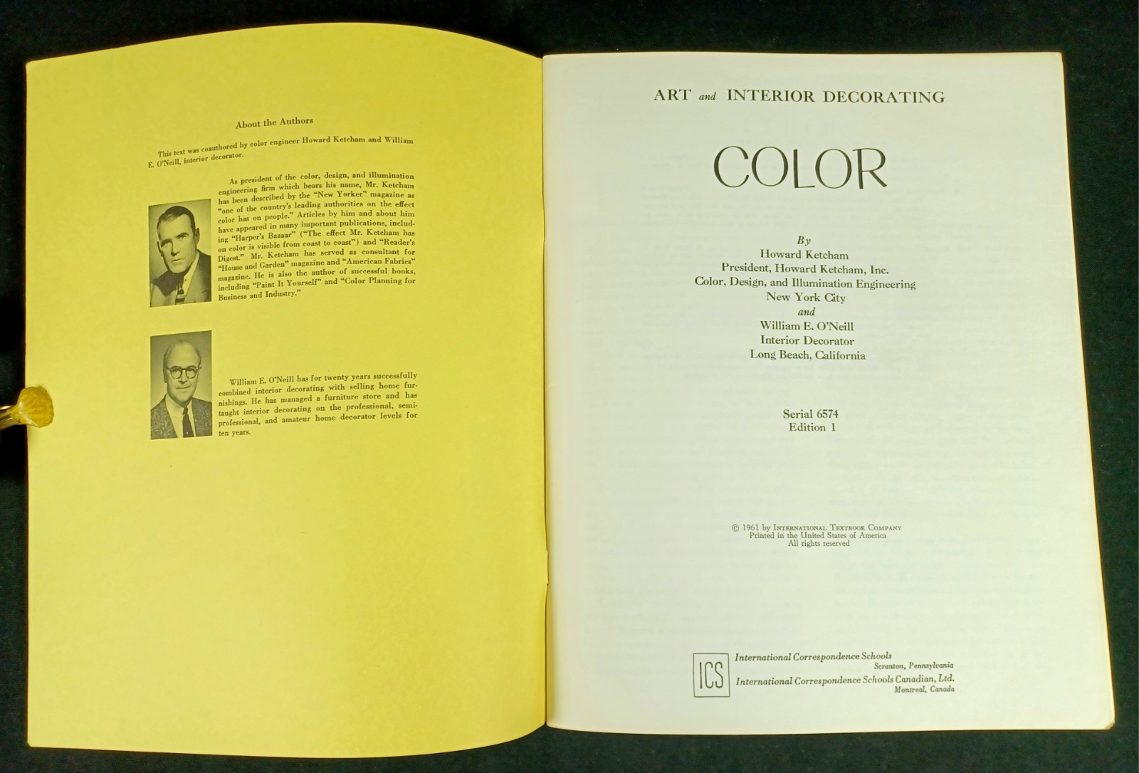 1961 INTERIOR DECORATING SERIES 5 Vol MIDCENTURY MOD Int’l Correspondence School