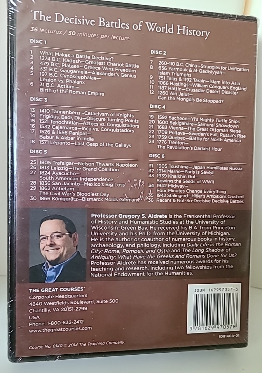 Great Courses BRAND NEW complete sets [DVDs & Course Guidebooks] Various Topics