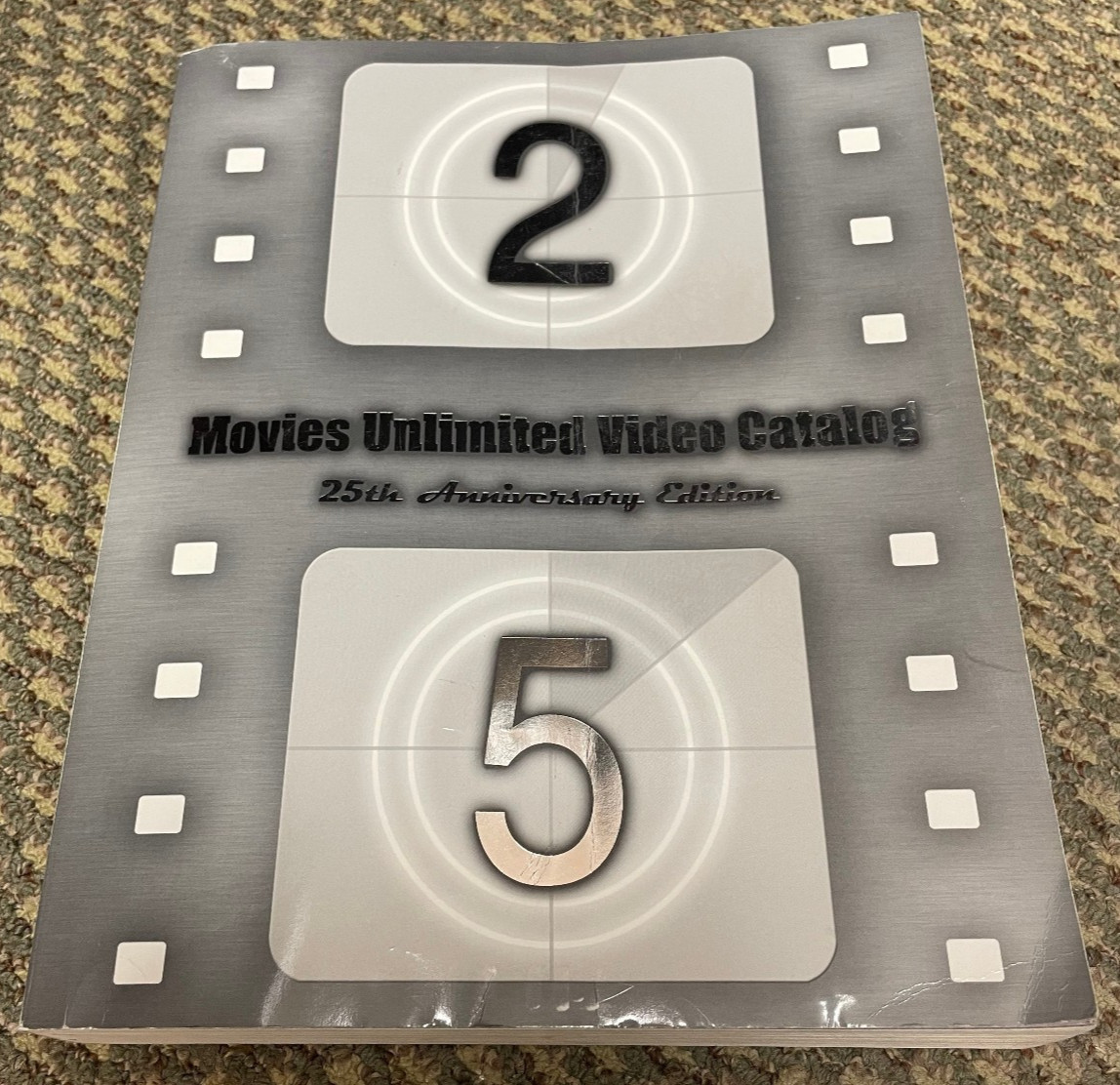 Movies Unlimited 2003 catalog – 25th-anniversary edition – 816 pages – VHS & DVD