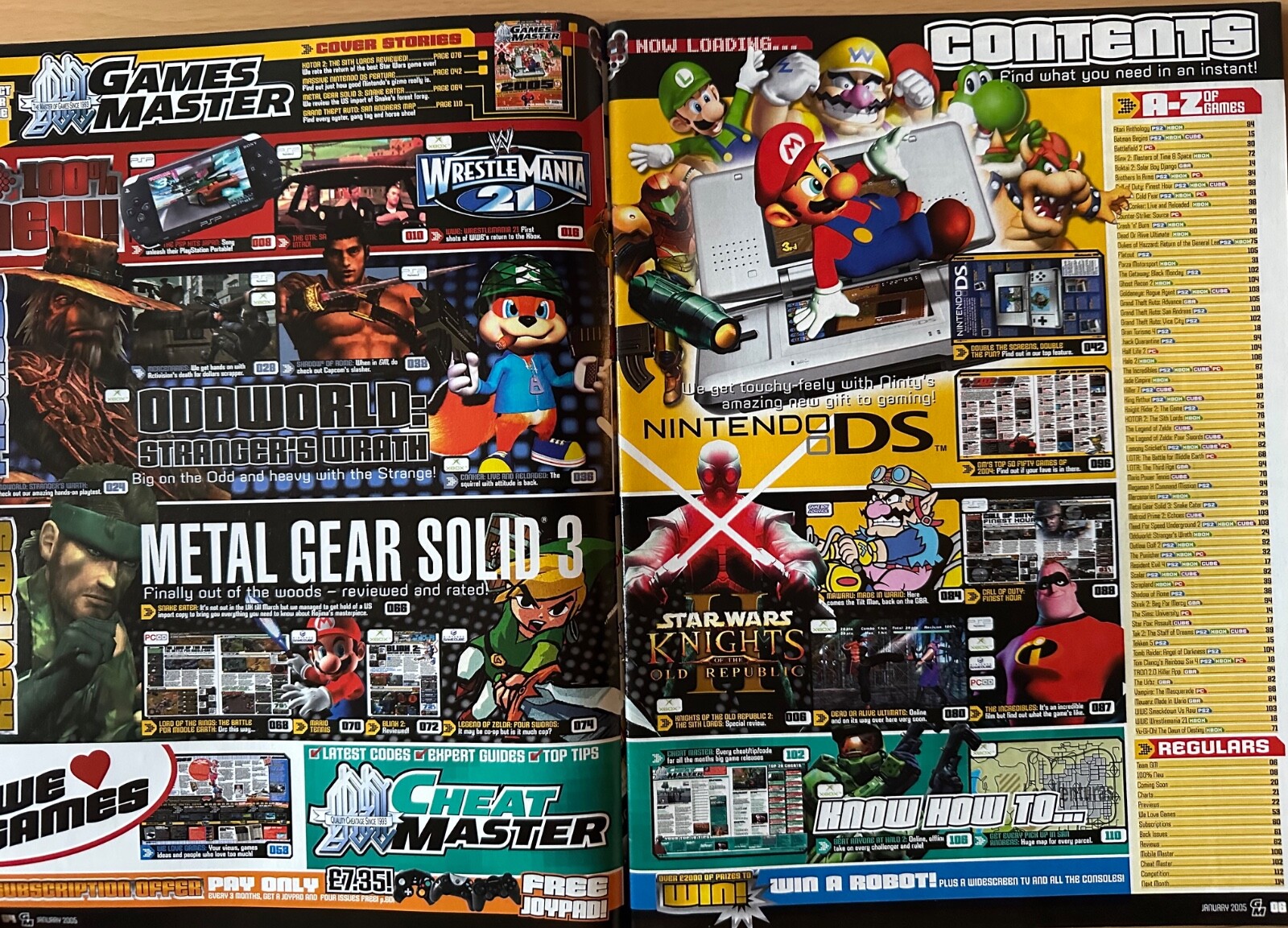 GamesMaster Magazine #155 January 2005 | NEW LOOK | NintendoDS | StarWars | MGS3