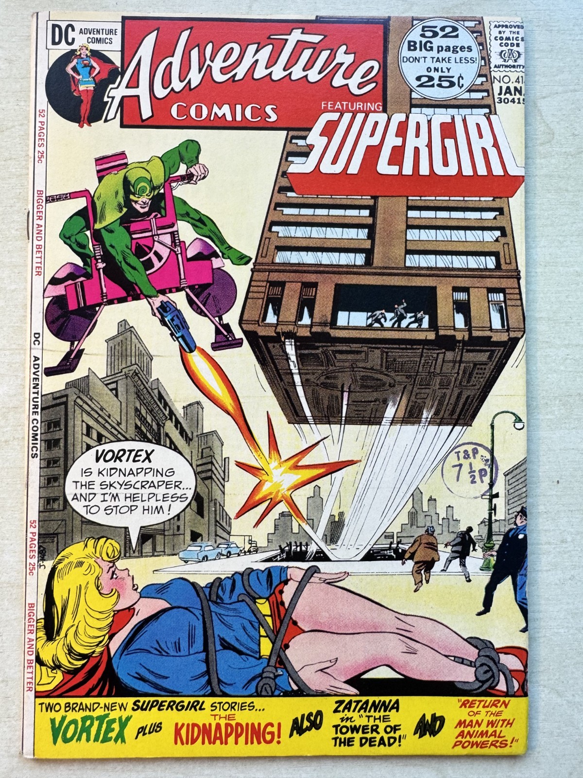 Adventure Comics #414 VF (8.0) Supergirl Zatanna 1972 Bronze Age DC Comics