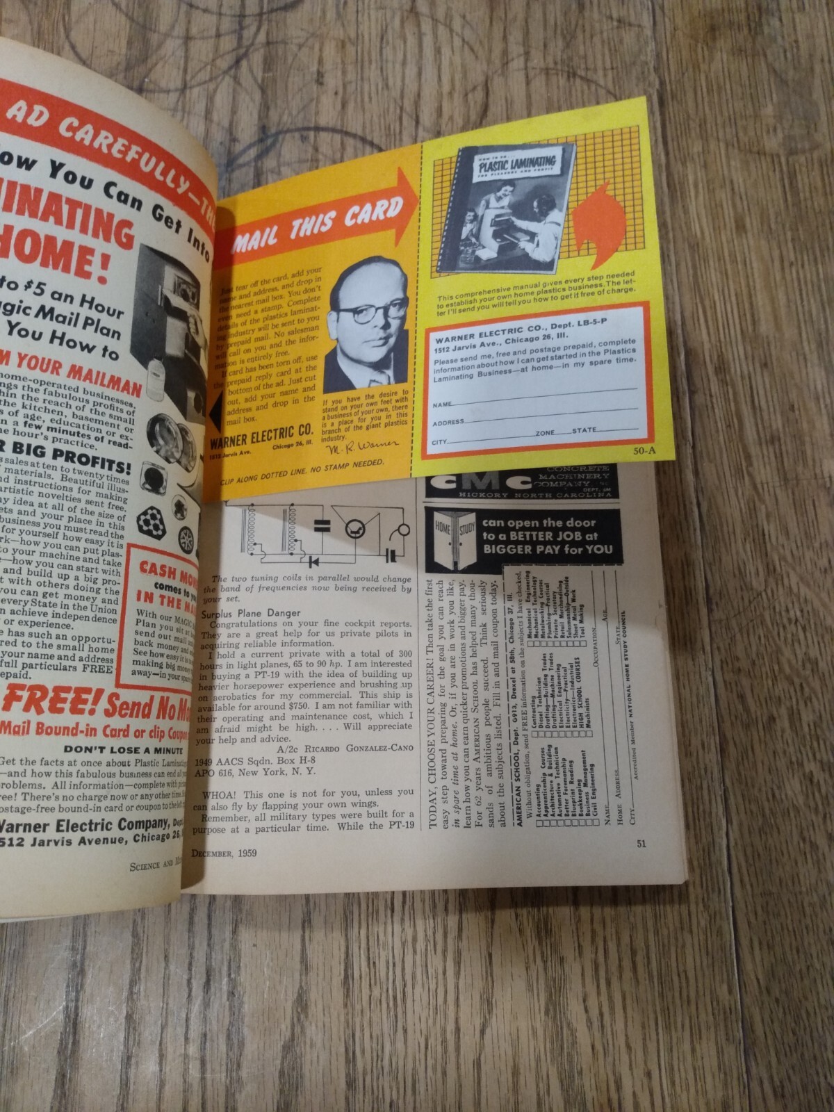 Science and Mechanics December 1959 Illustrated Magazine Complete w/Original Ads