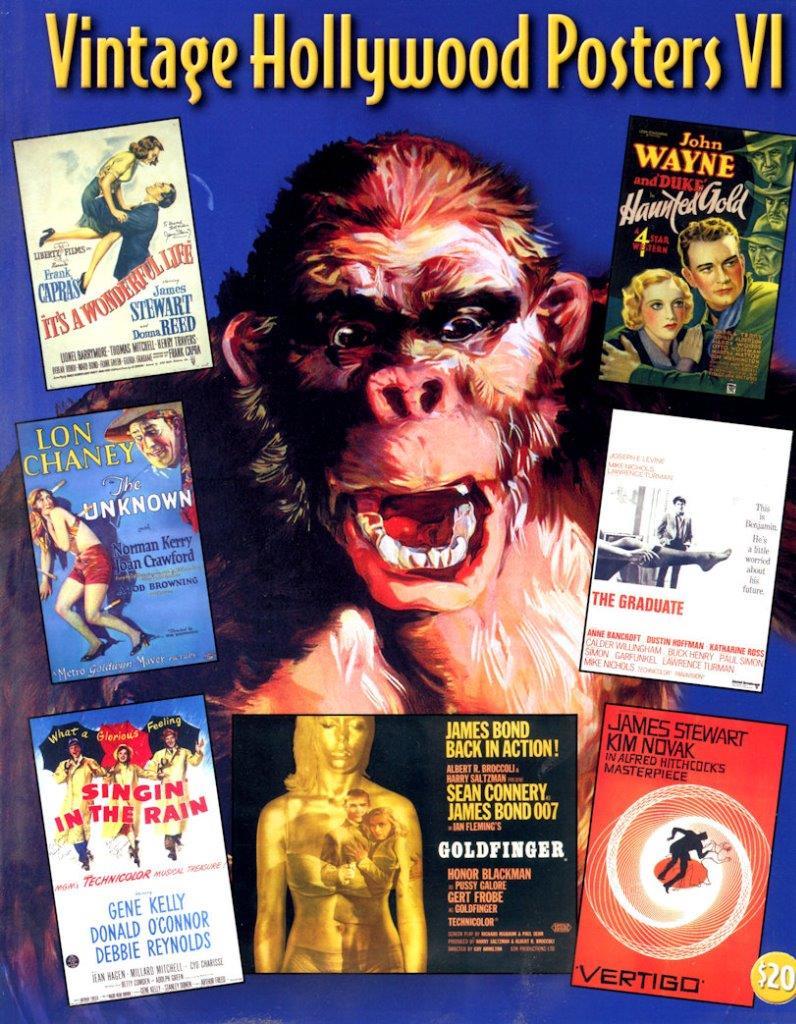 B026 Vintage Hollywood Posters VI book, 370 great images spread over 80 pages