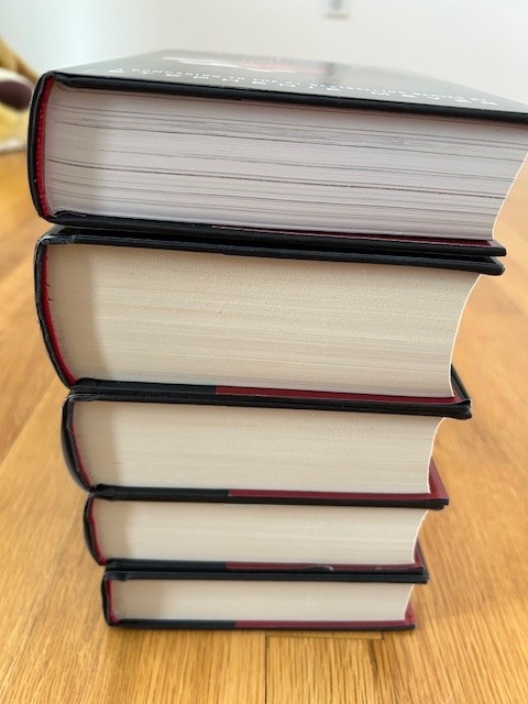 The Twilight Saga 8 BOOKS ALL FIRST ED + Stephenie Meyer SIGNED CARD