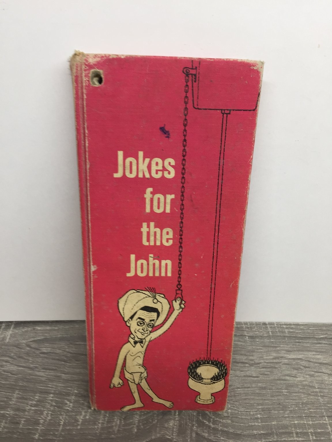 Jokes for the John Vintage Humor Book Illustrated Cartoon 15oz