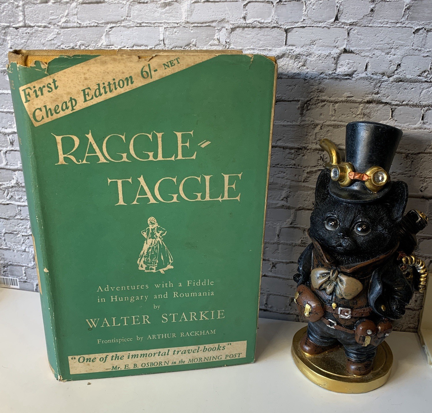 Raggle Taggle Walter Starkie 1940 Arthur Rackham Gypsy Travel Fiddle HB/DJ