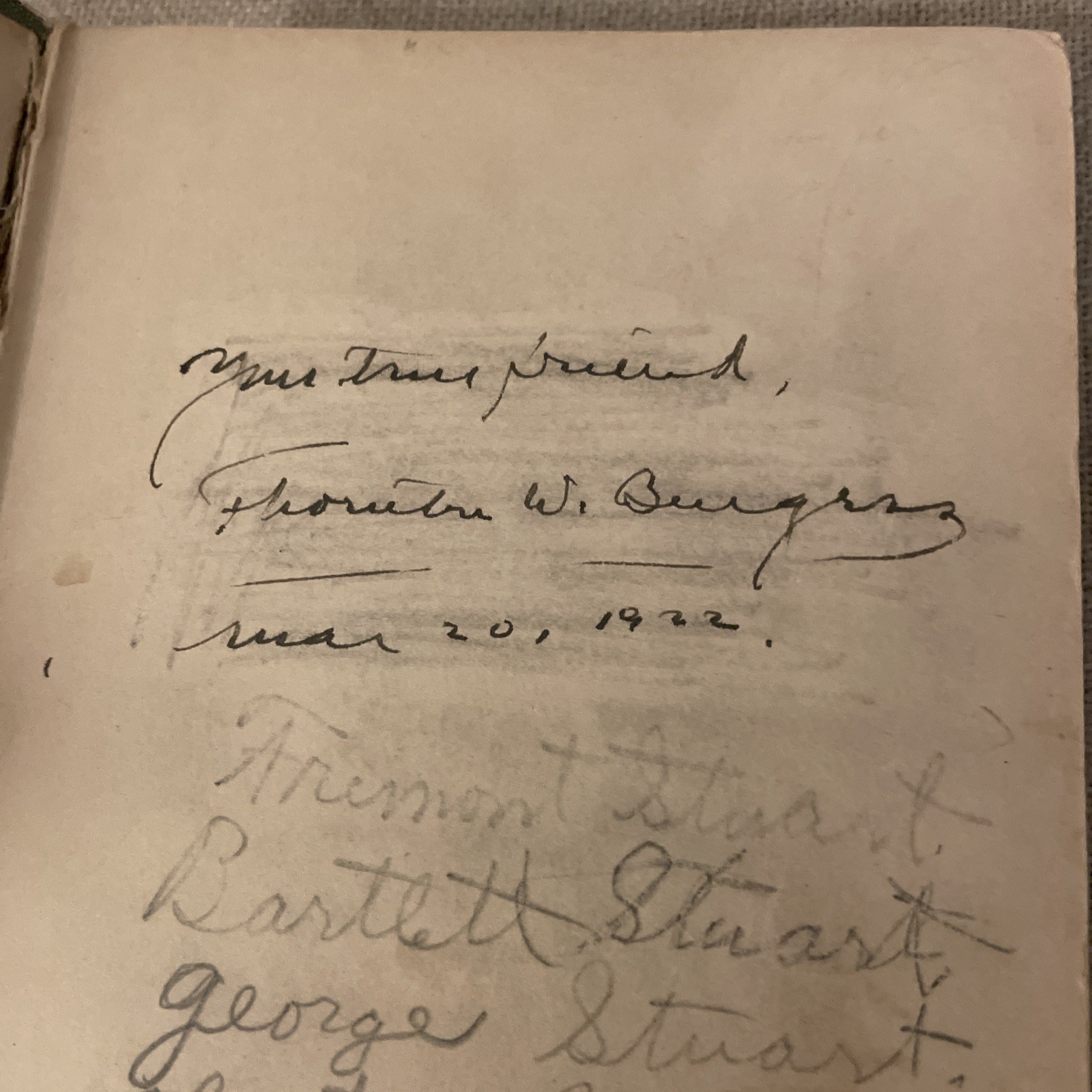 Old Granny Fox By Thornton W. Burgess 1920 HC SIGNED First Edition