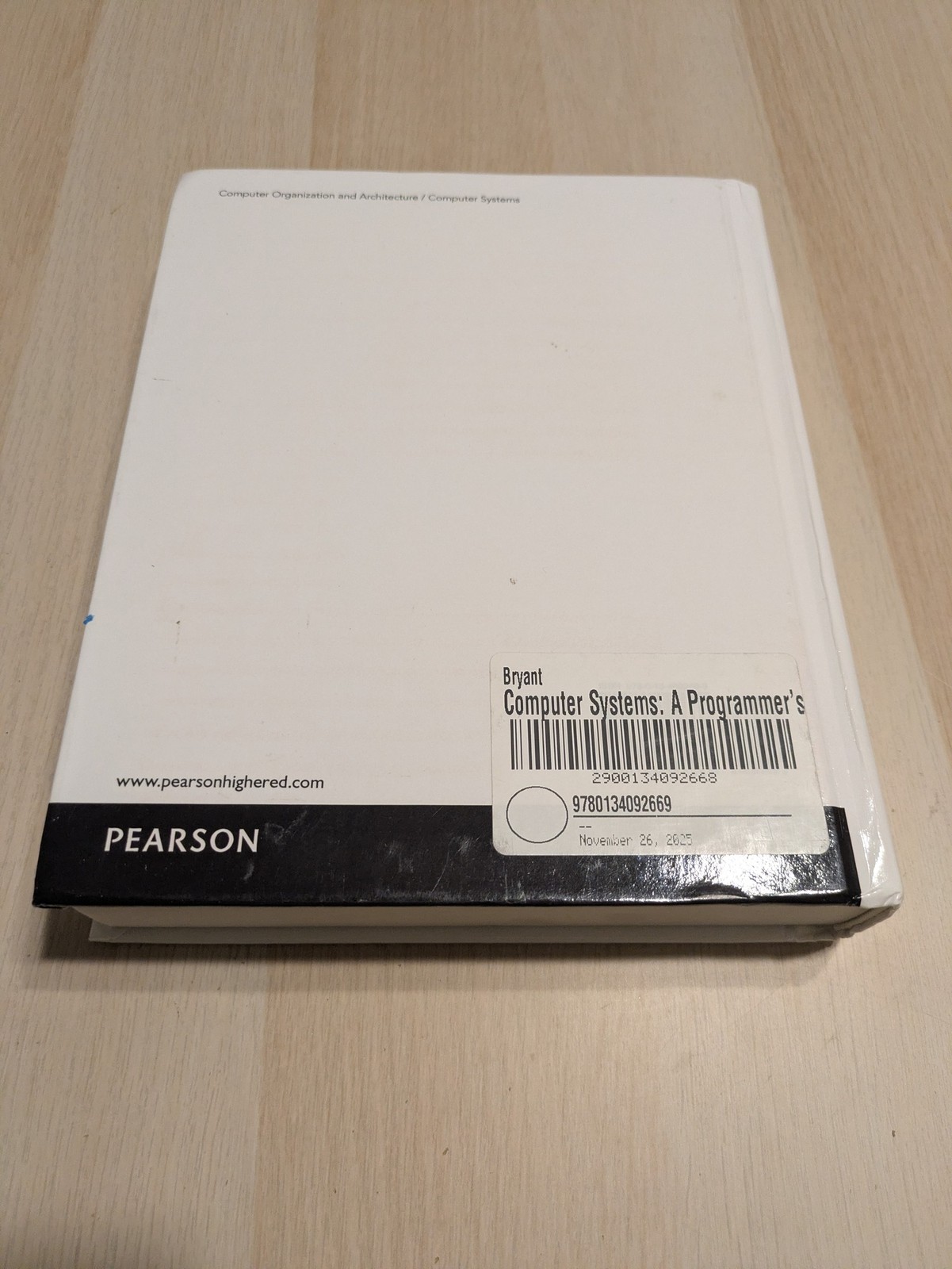 Computer Systems: A – Hardcover, by Bryant Randal; O’Hallaron