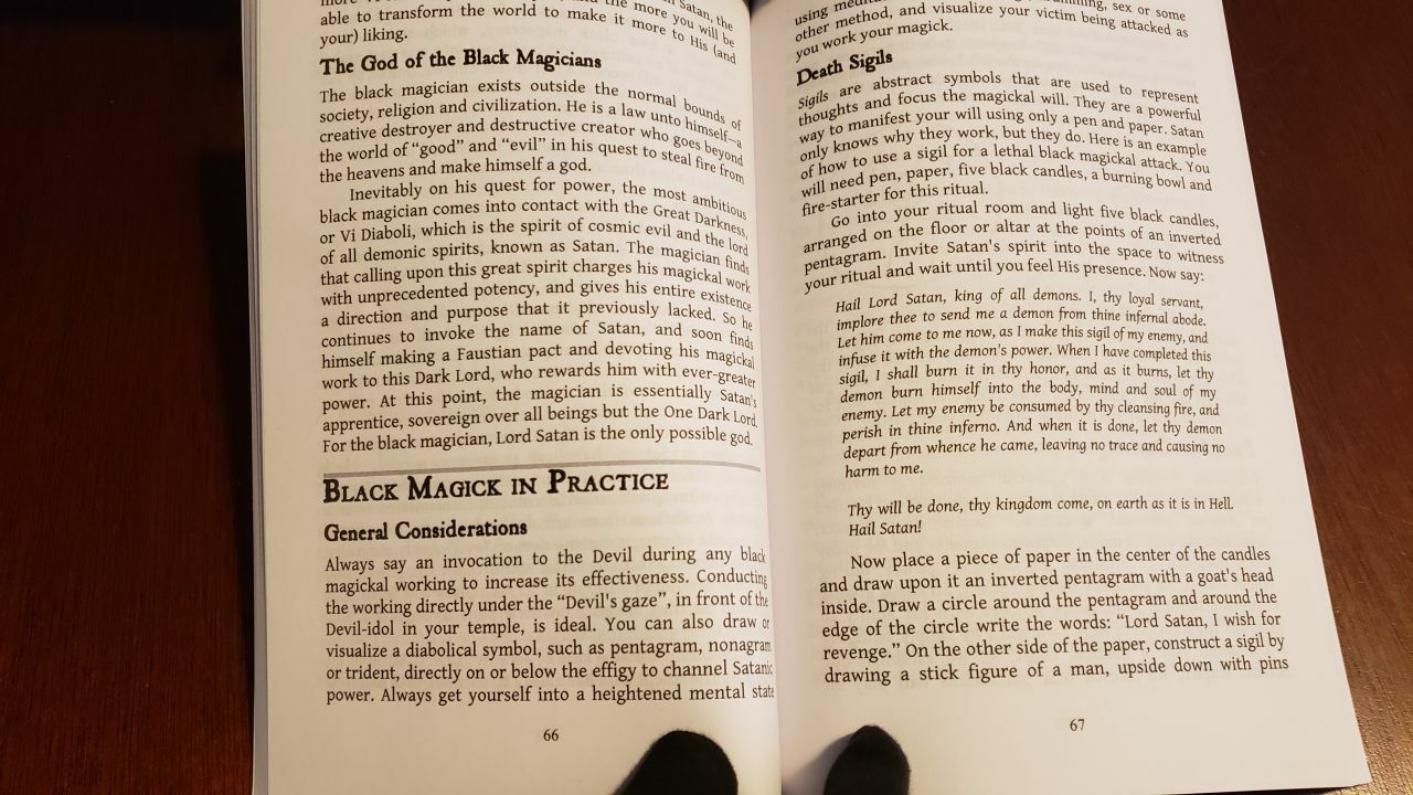 Theistic Satanic Devil Worshipping Book: Temple of Satan – Red Disciples Book