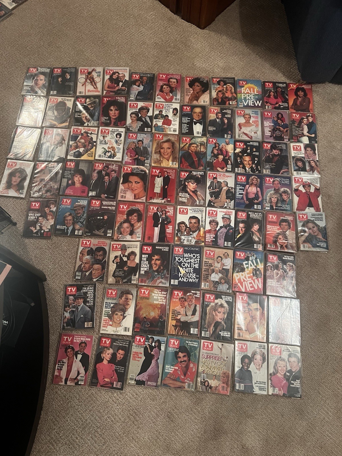 131 Vintage TV Guide Collection – Entertainment History