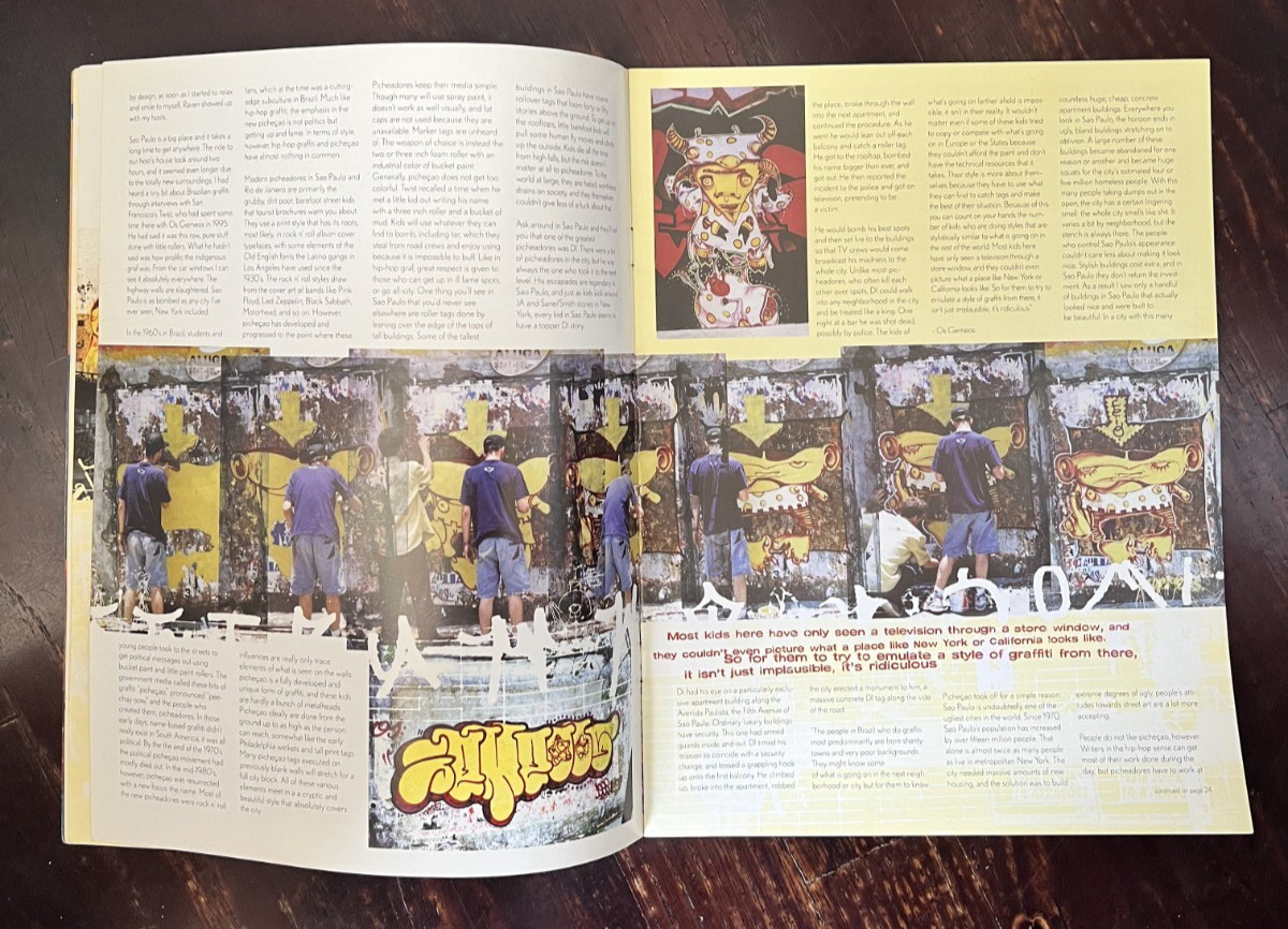12 Ounce Prophet Issue 6 Graffiti Magazine 12 Oz Prophet RARE! OOP! Os Gemeos