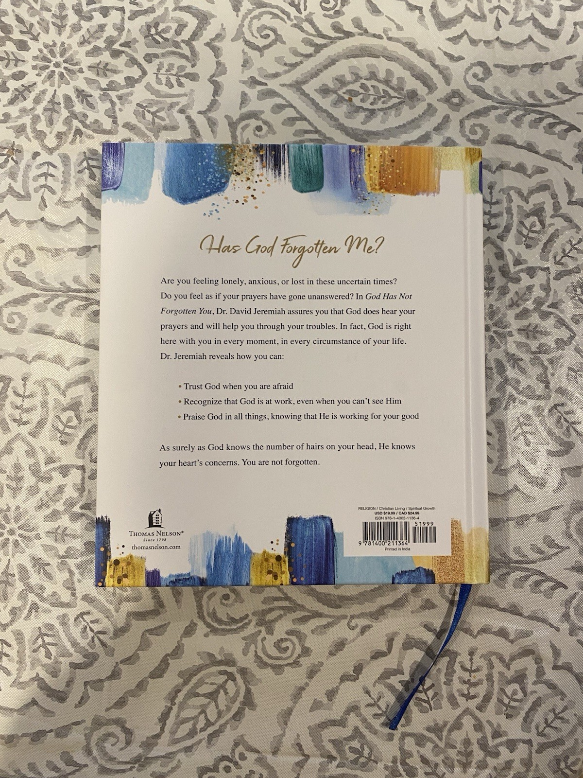 GOD HAS NOT FORGOTTEN YOU (HARDCOVER) DR. DAVID JEREMIAH