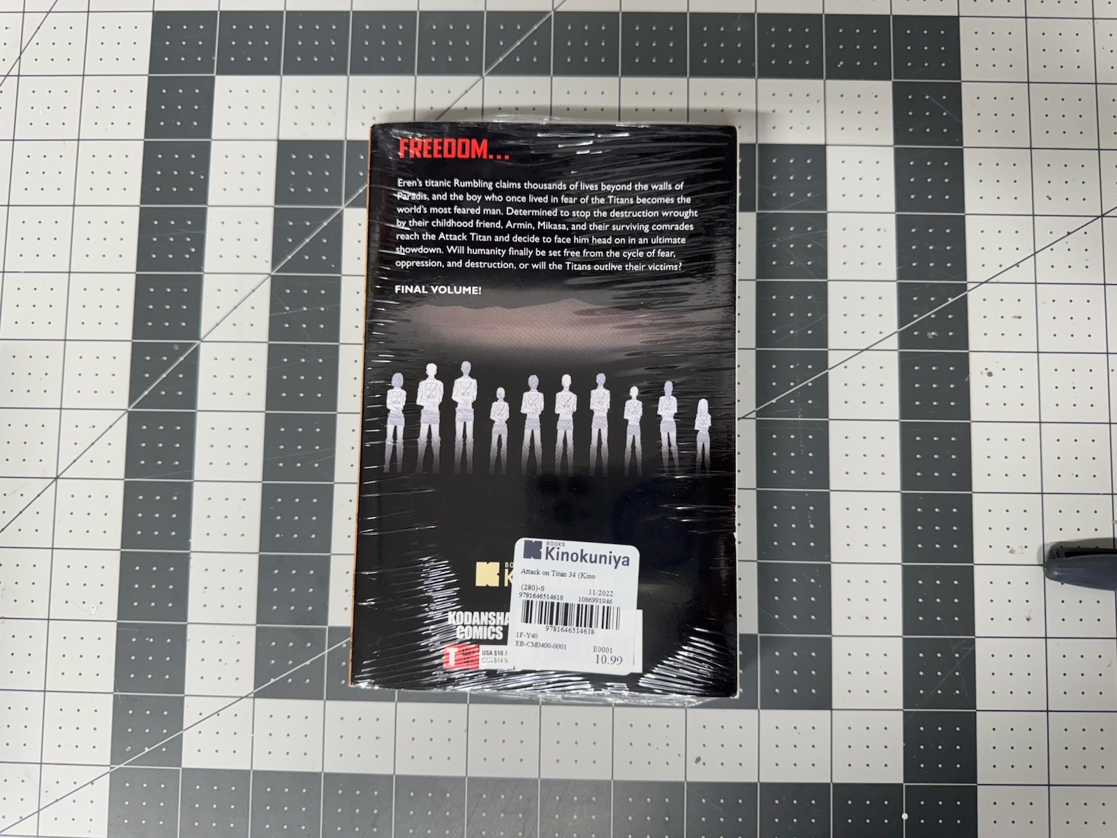 Attack On Titan Vol 34 Kinokuniya Exclusive Sealed With Shikishi Artboard