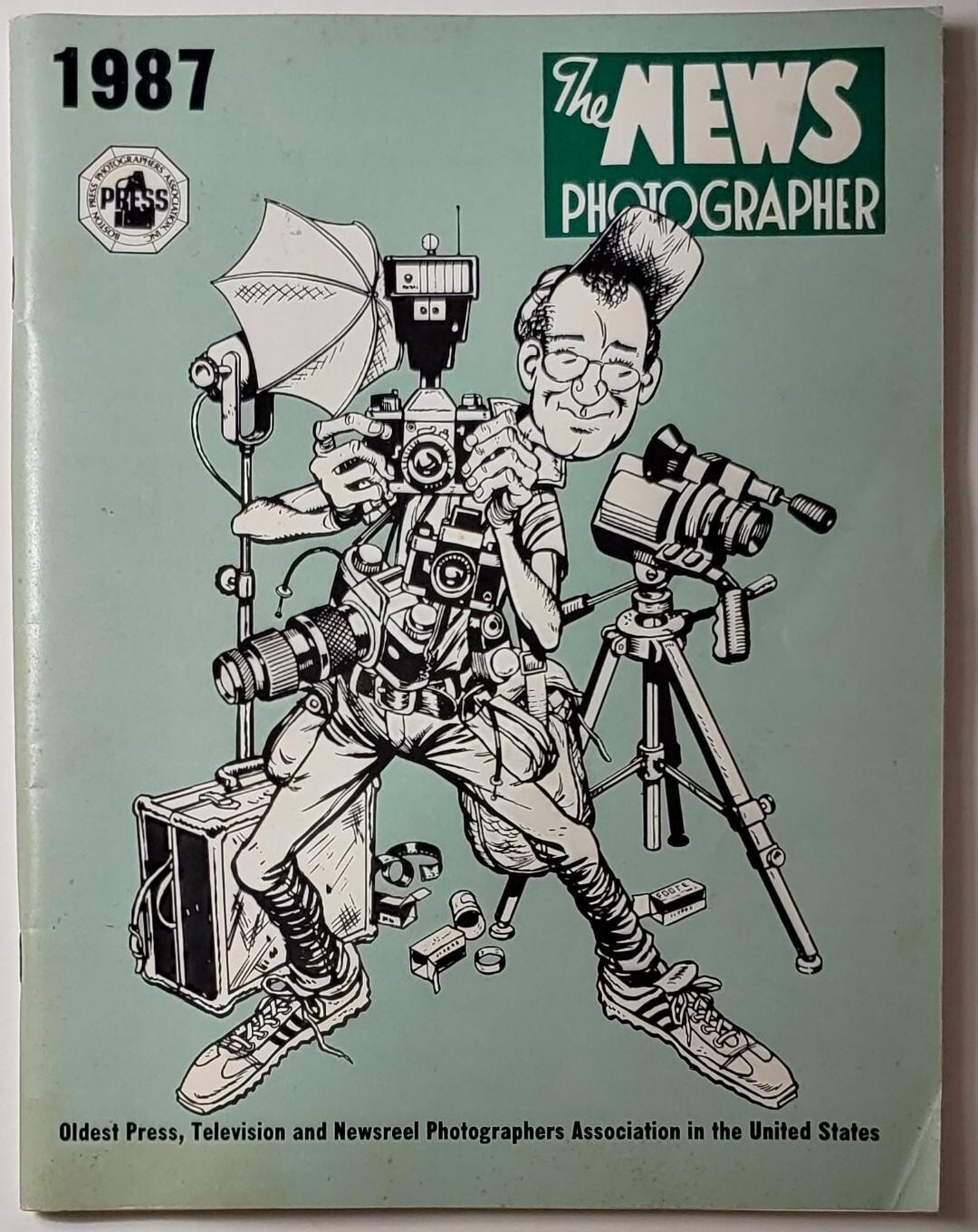 1987 THE NEWS PHOTOGRAPHER: Boston Press Photographers Association – 112 pages