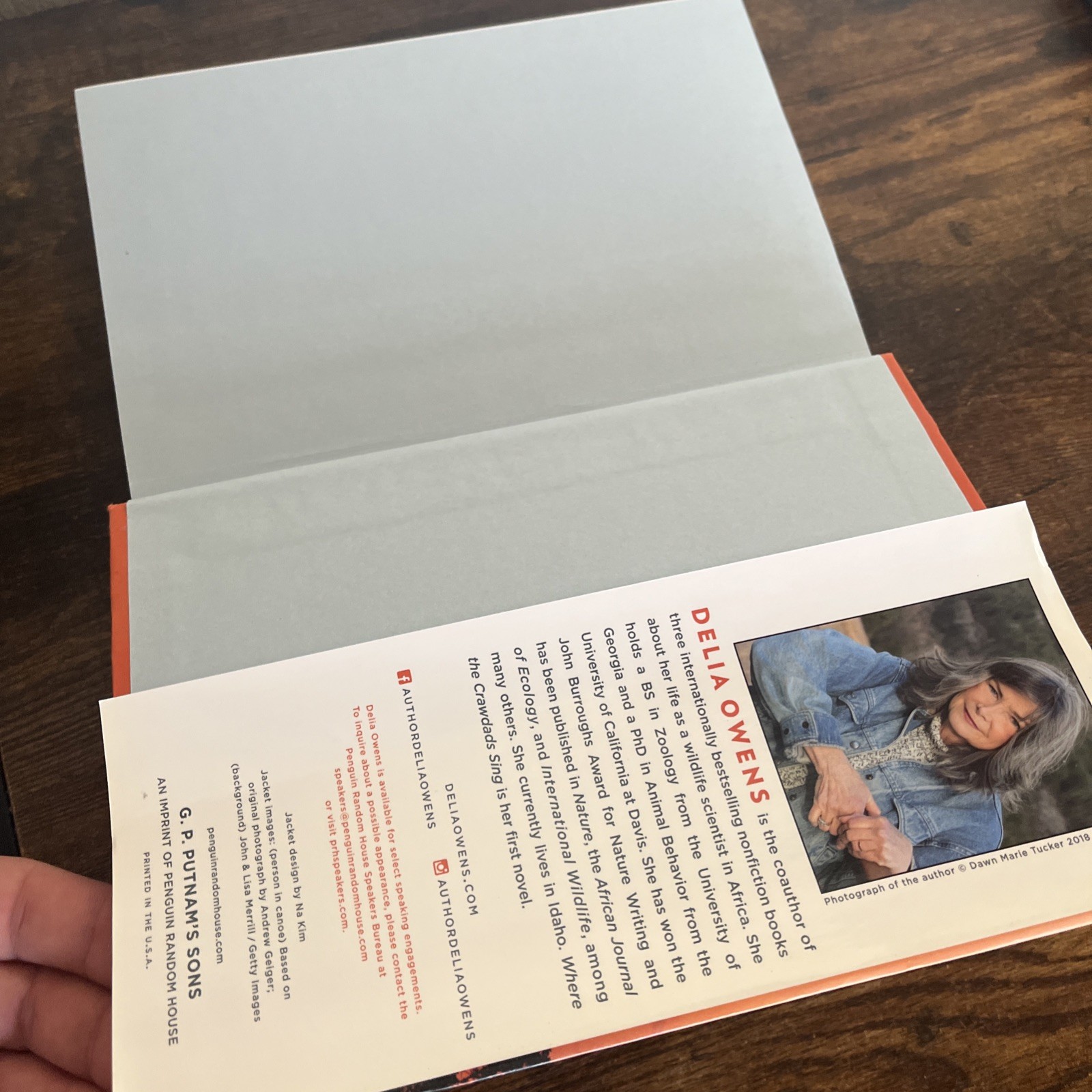 Beautiful SIGNED Copy Of “Where The Crawdads Sing” By Delia Owens