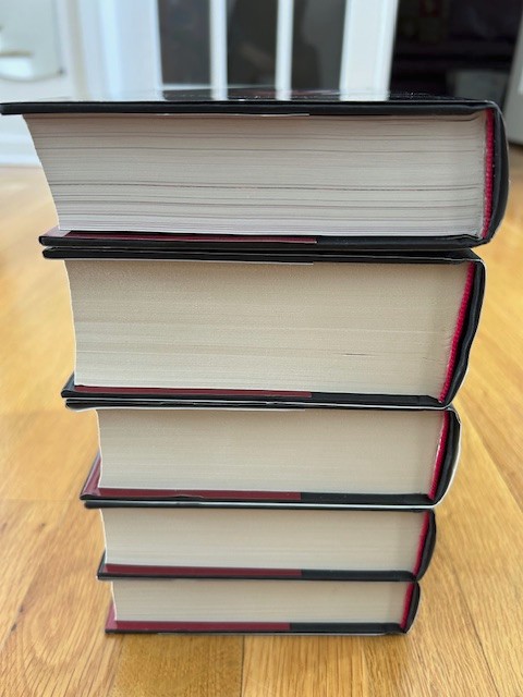 The Twilight Saga 8 BOOKS ALL FIRST ED + Stephenie Meyer SIGNED CARD