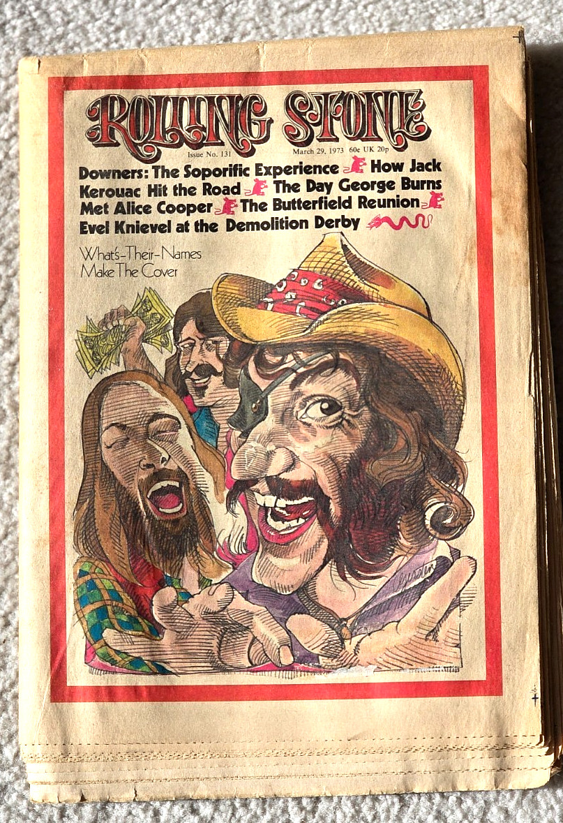 Doctor Dr Hook 1973 Rolling Stone Magazine 131 Evel Knievel Jack Kerouac Burns
