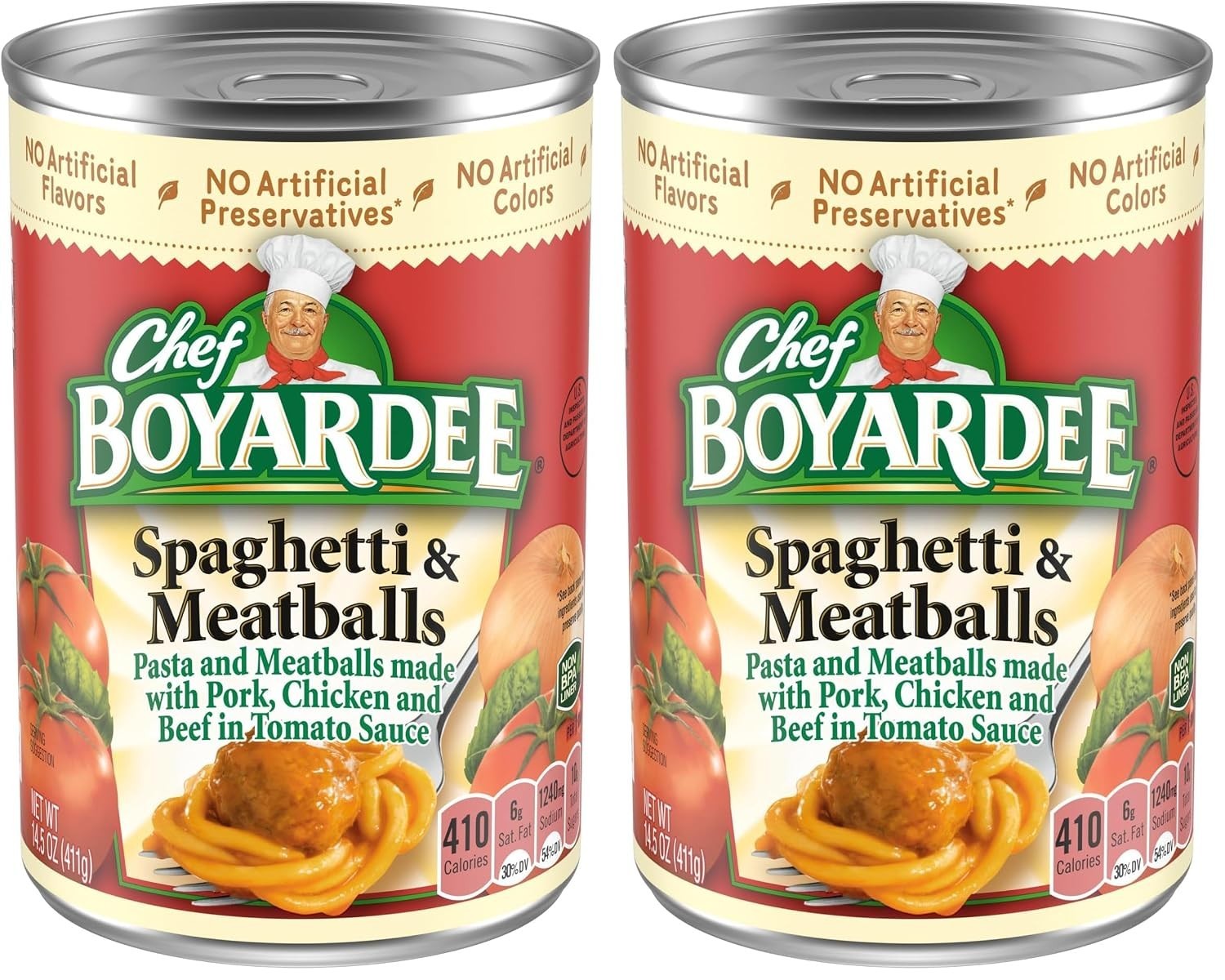 Delicious Spaghetti & Meatballs – 14.5 oz Can (Pack of 2) for Family Meals