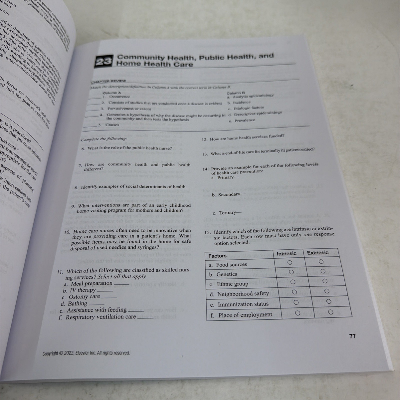 Study Guide for Fundamentals of Nursing Third Edition Paperback