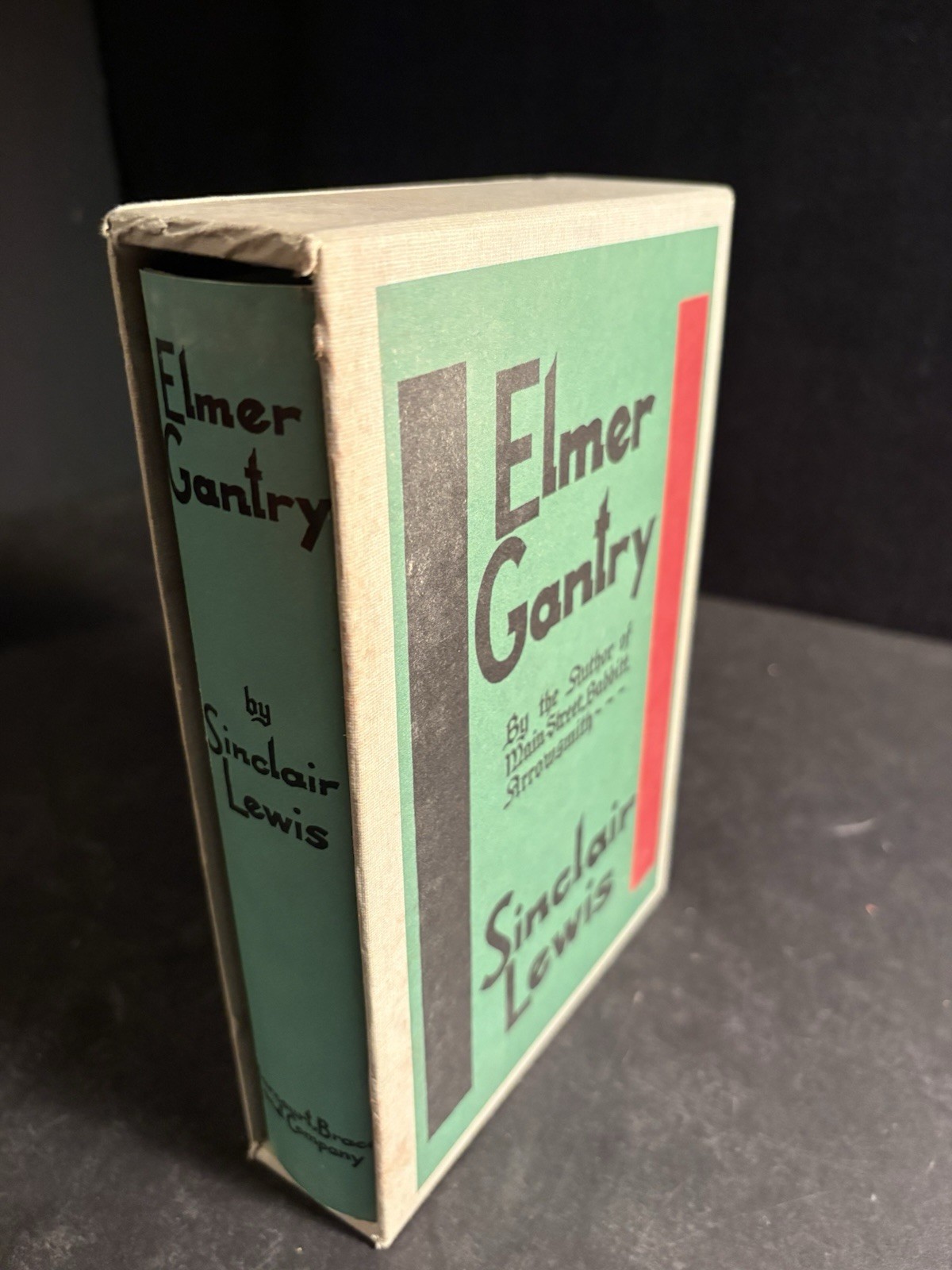 Sinclair Lewis Elmer Gantry 1955 Harcourt Brace Facsimile Edition Sleve Jacket