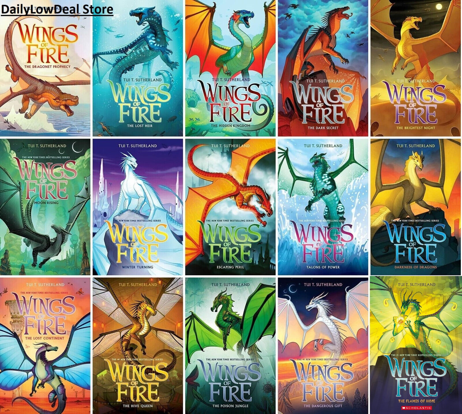 Wings of Fire: The Complete Collection Series Set (Book 1-16) NEW Paperback 2022