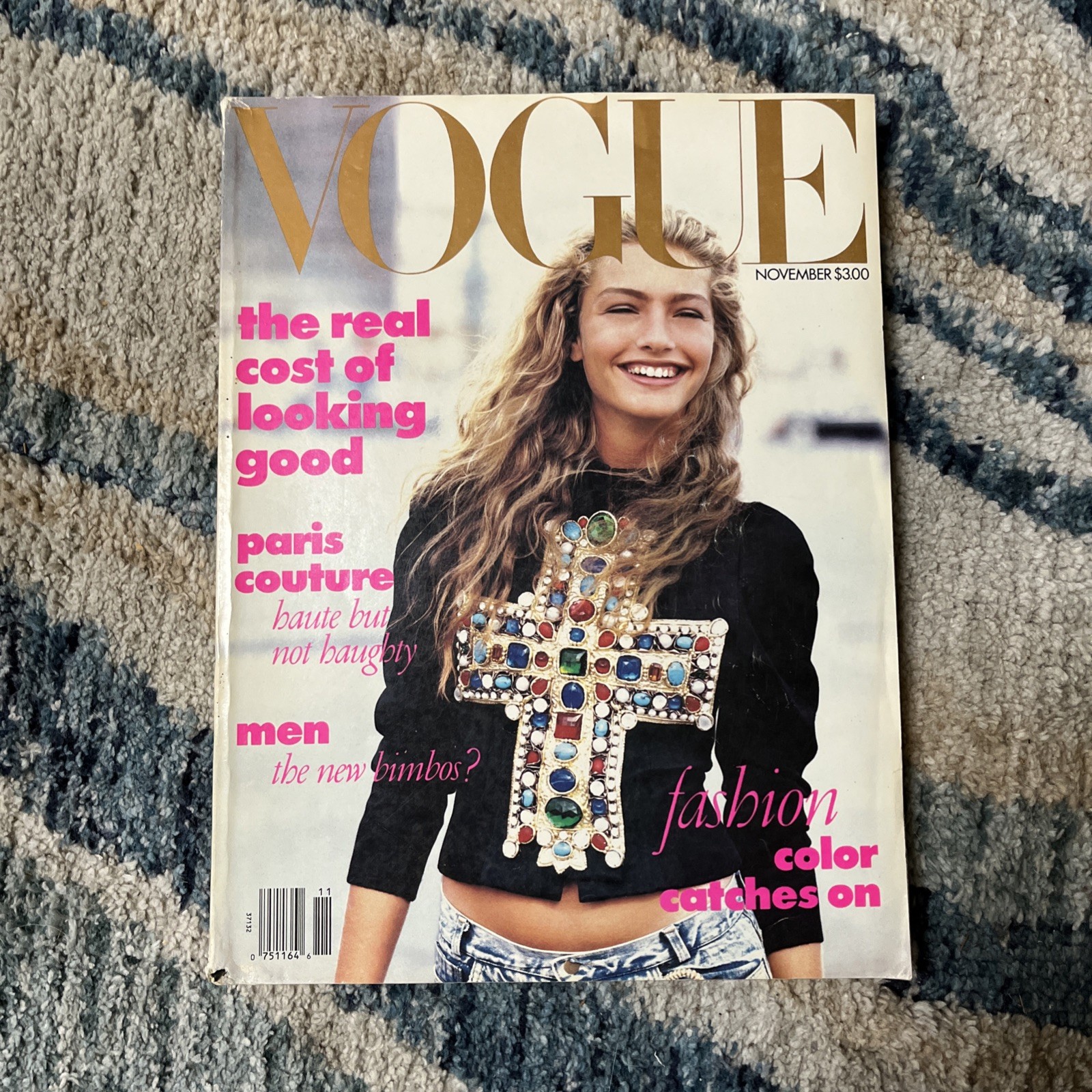 VTG Rare Vogue November 1988 ANNA WINTOUR FIRST Vogue Peter Lindberg Jeans
