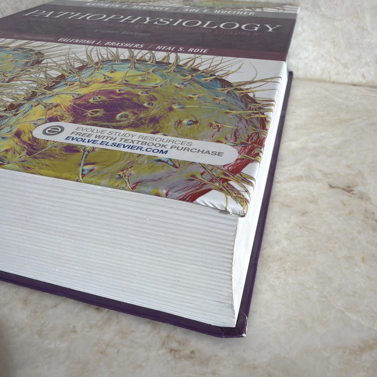 Pathophysiology Eighth Edition Hardcover by McCance Huether Elsevier Used Good