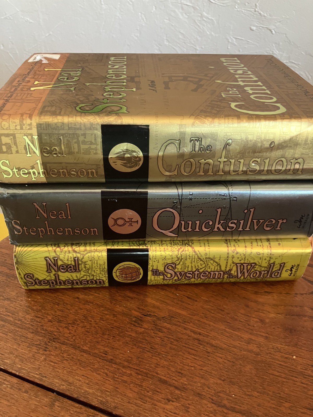 THE BAROQUE CYCLE Volume 1-3 Neal Stephenson Set Lot ~ HC DJ first edition