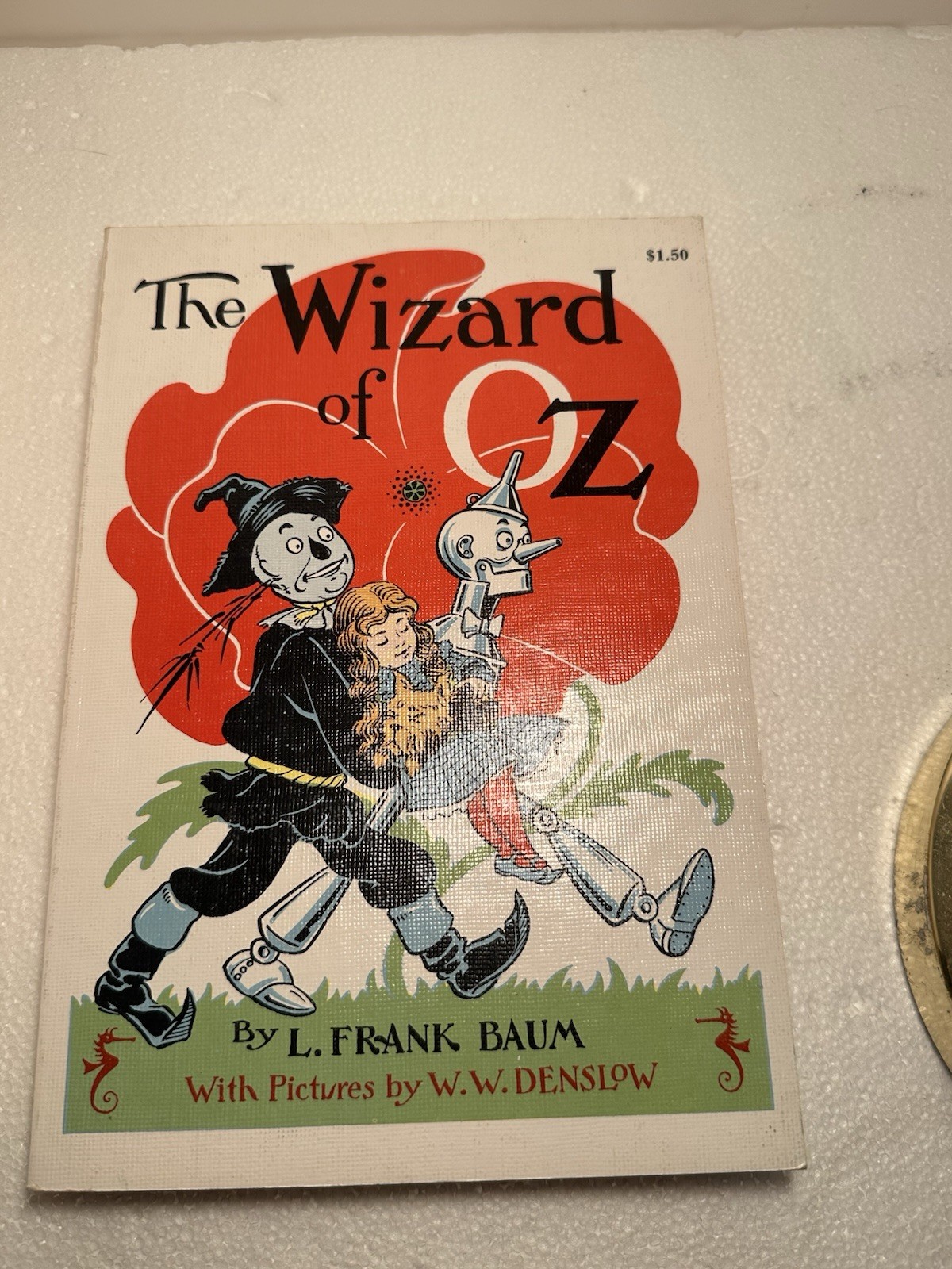 Set of 6 Vintage Oz Books White Edition Softcover 1956