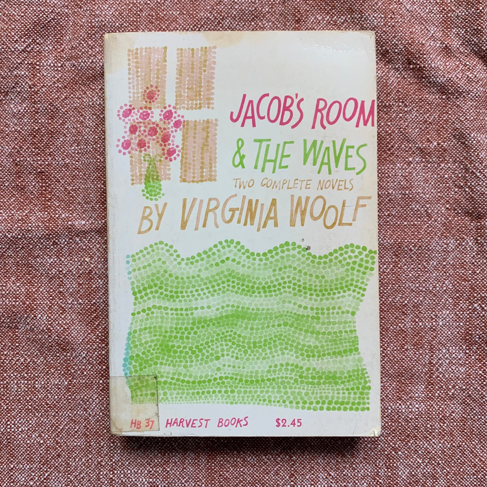Vintage Jacob’s Room & The Waves: Two By Novels Virginia Woolf, 1960 FREE SHIP