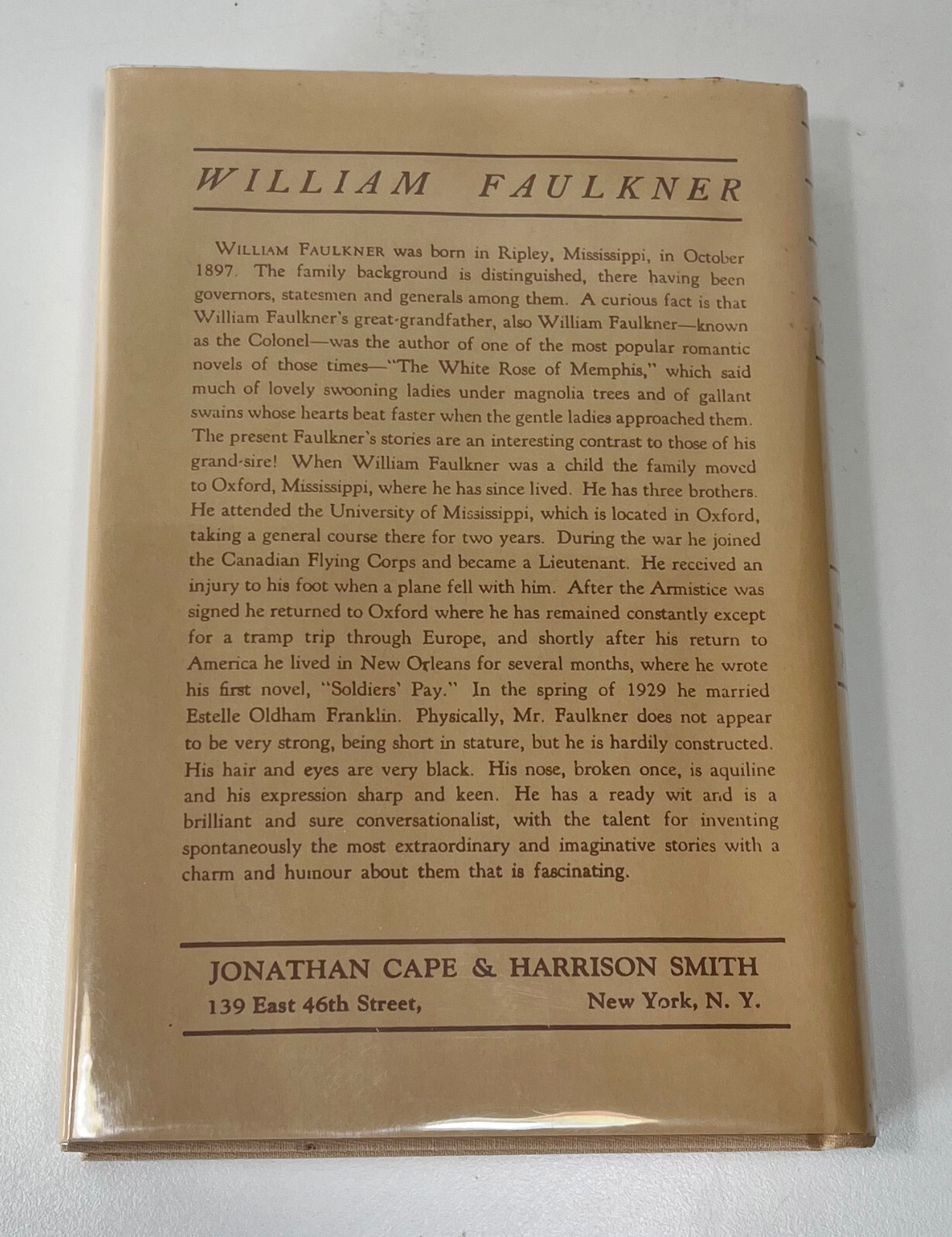 As I Lay Dying, William Faulkner ~BEST Facsimile of 1930 First Retail Edition