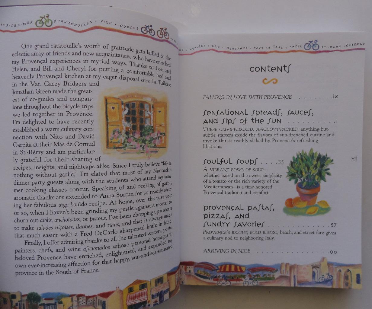 (343) Pedaling Through Provence Cookbook by Sarah Leah Chase France PB 1995