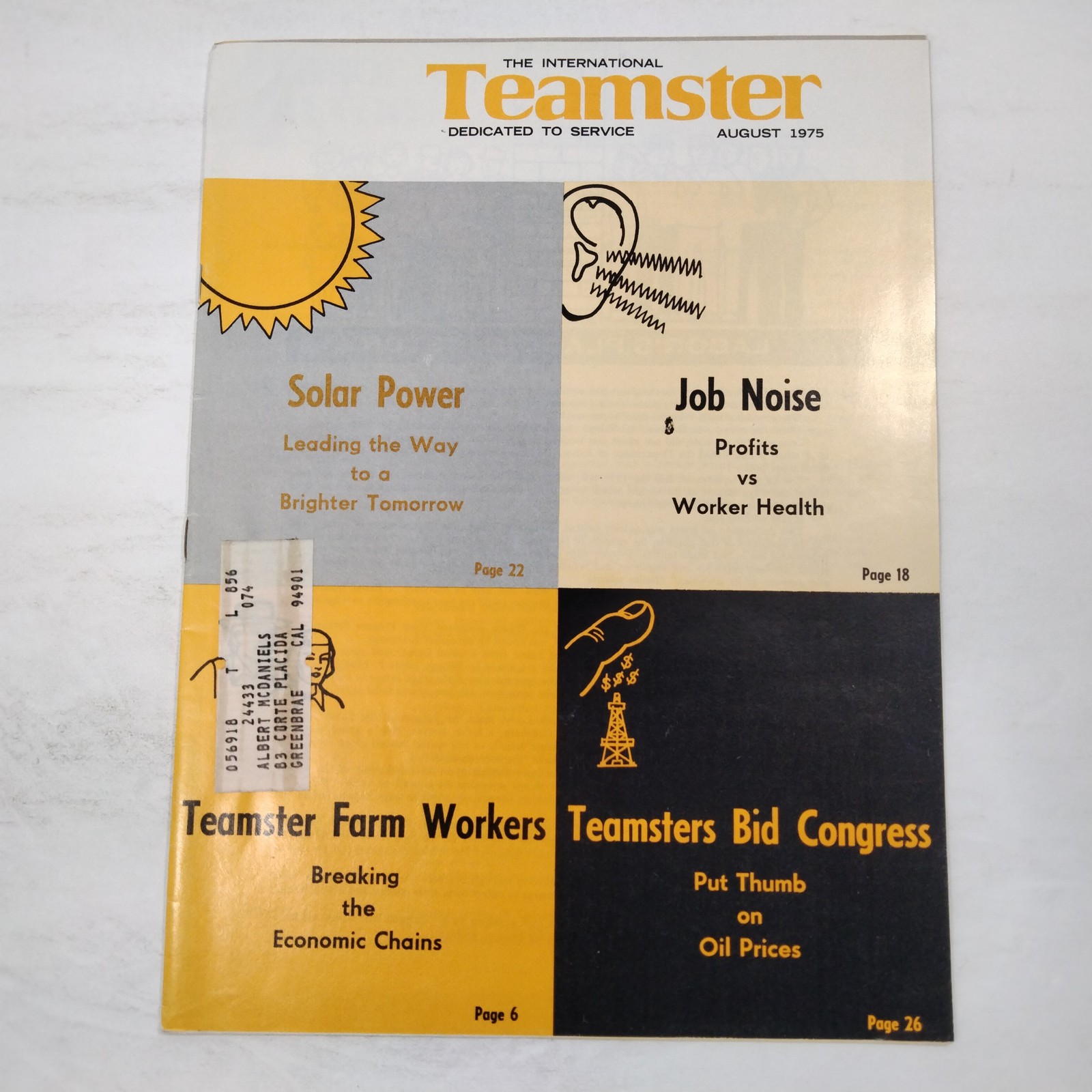 International Teamster Magazine August 1975 Issue