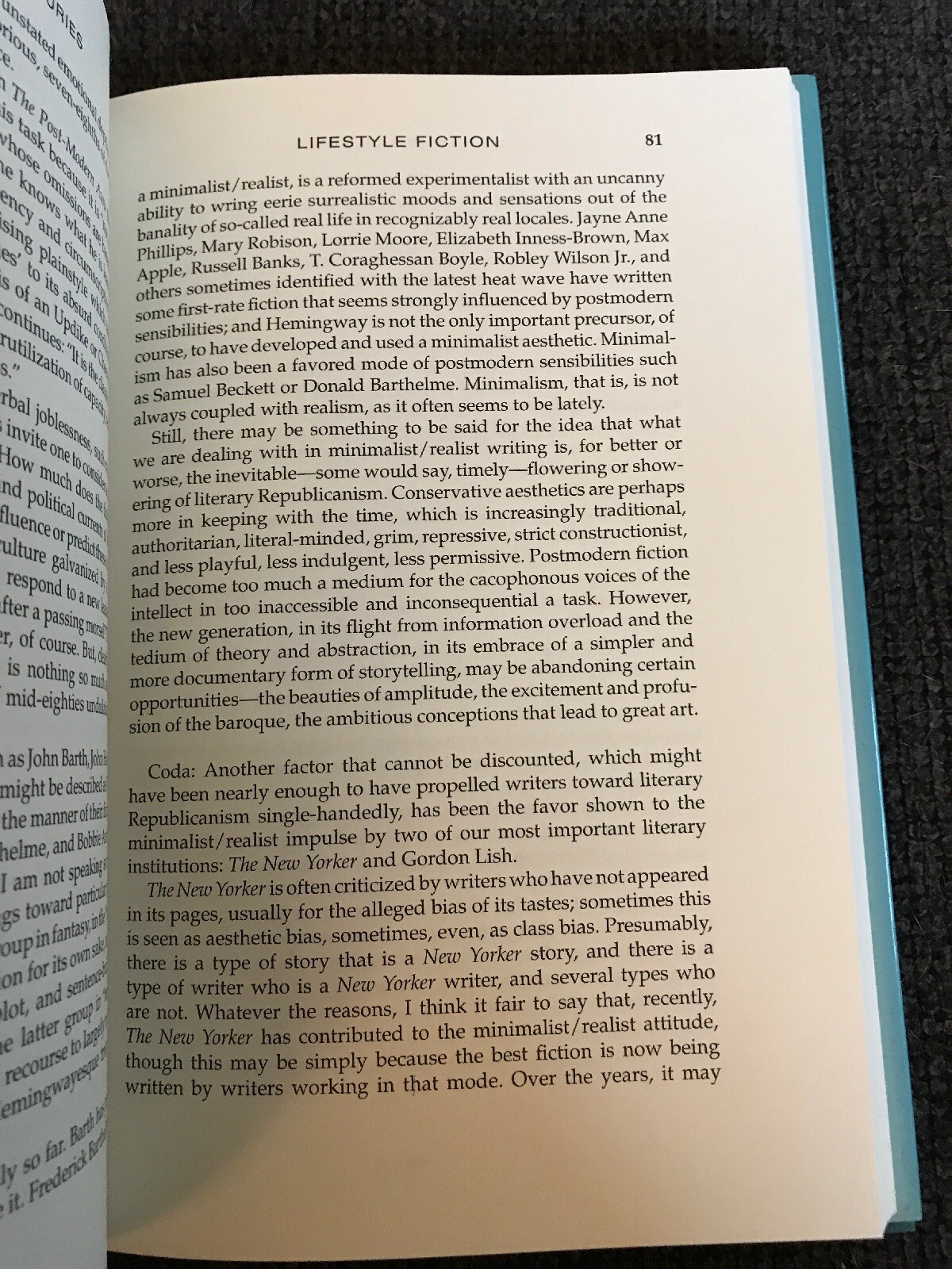 LITERARY LUXURIES: AMERICAN WRITING AT THe END OF MILLENNIUM Joe David Bellamy