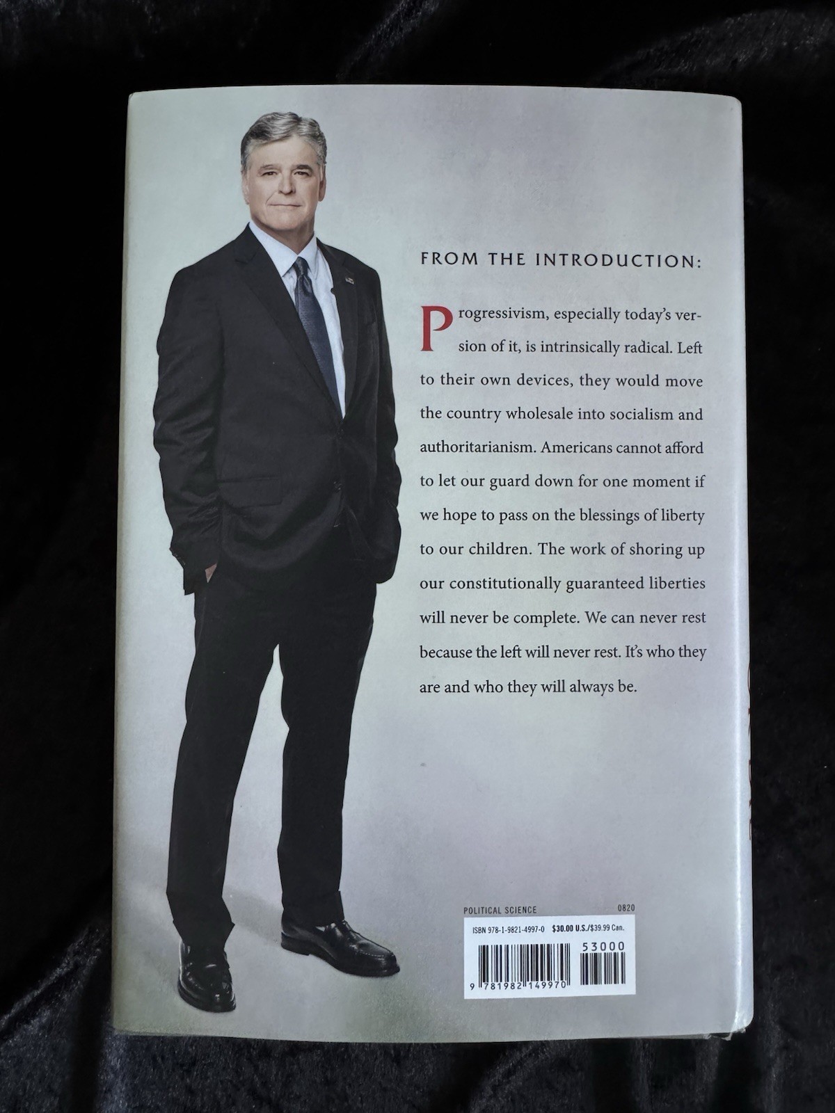 Live Free or Die by Sean Hannity, Threshold Editions, 2020 Hardcover Signed