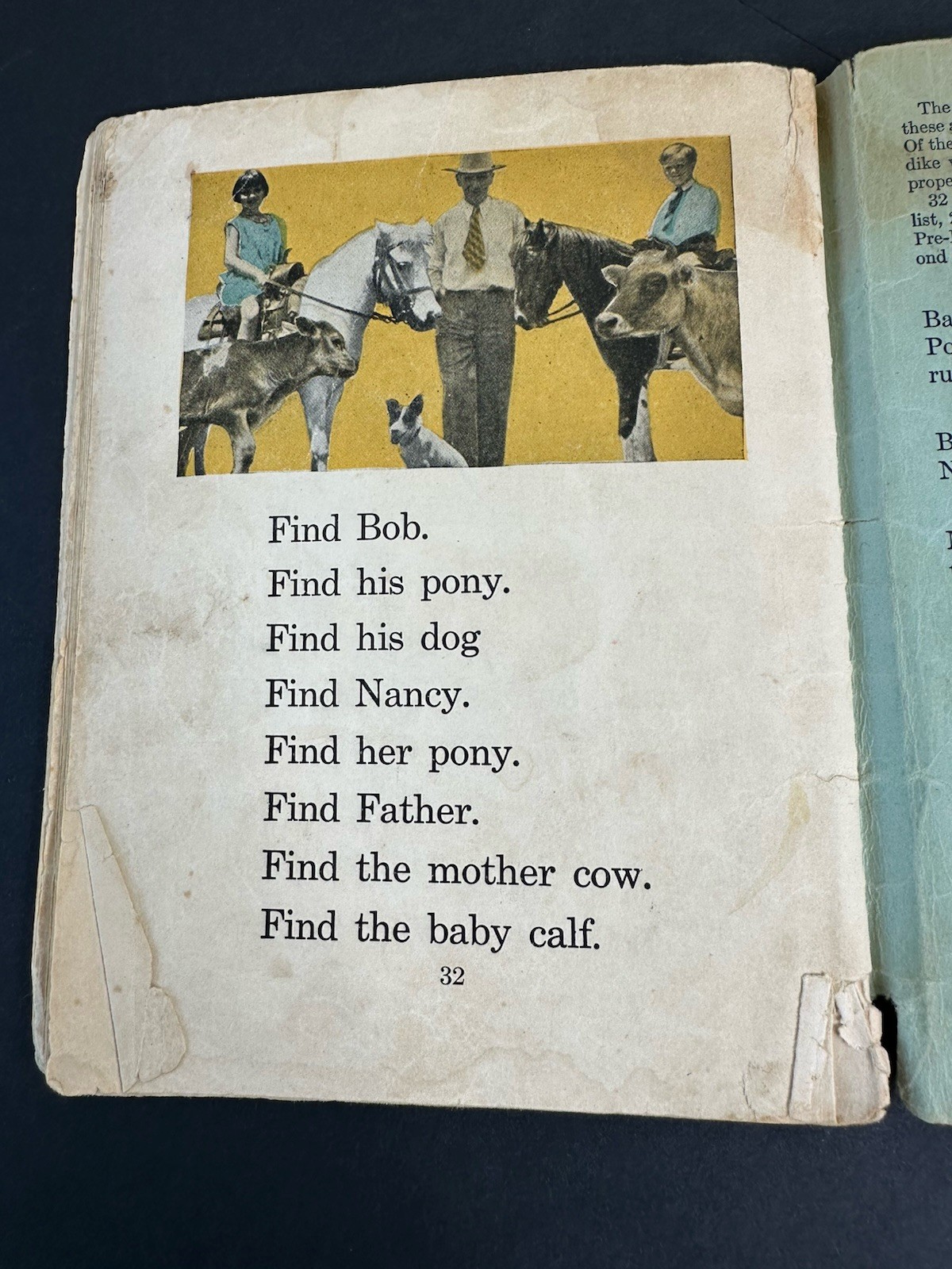 Vintage Real Life Readers Bob and Baby Pony Pre-Primer Complete Book 32 Pages