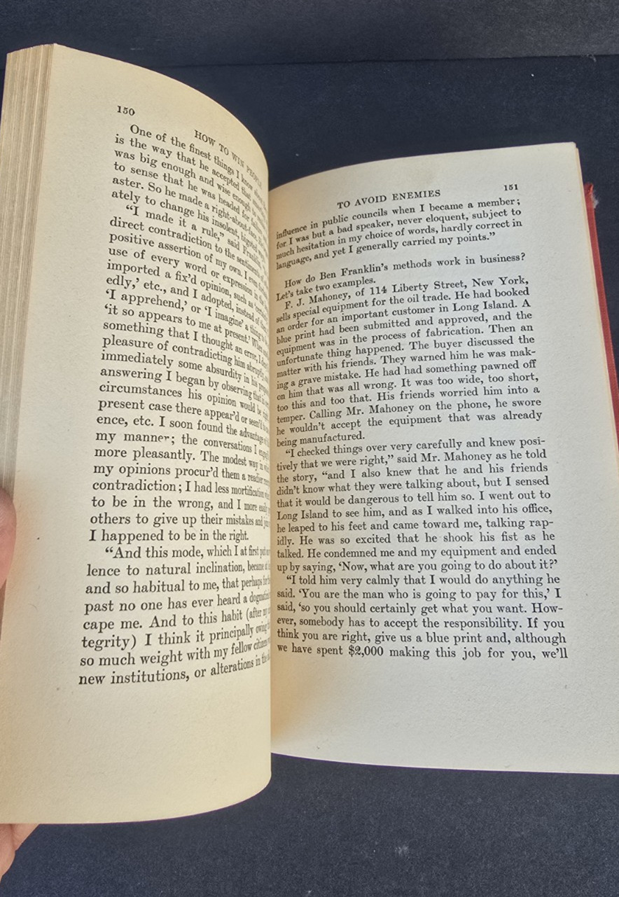 How To Win Friends And Influence People Dale Carnegie 45 Th Edition 1942 Book