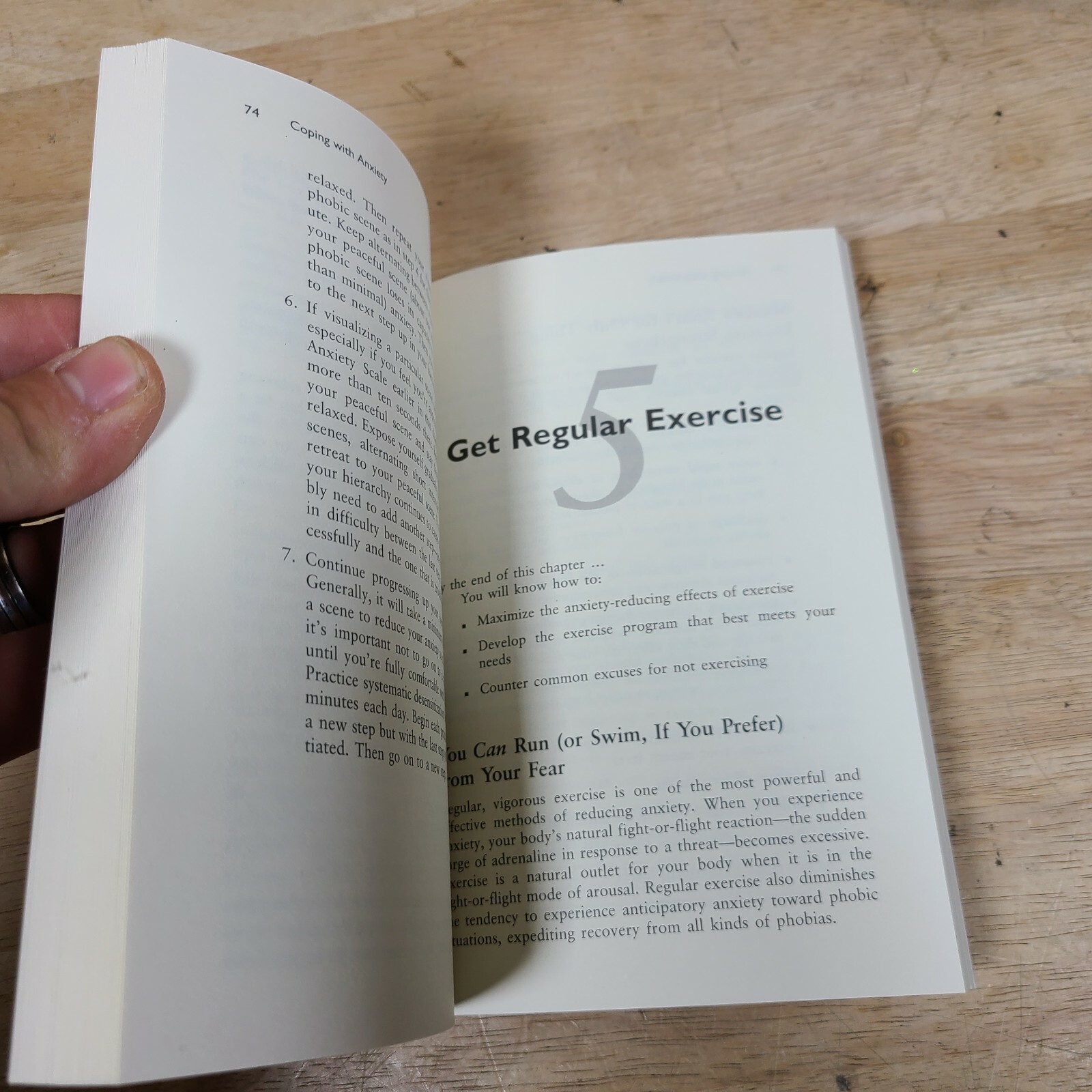 COPING WITH ANXIETY By Edmund J. Bourne PB Book 10 Ways Relieve Anxiety Fear