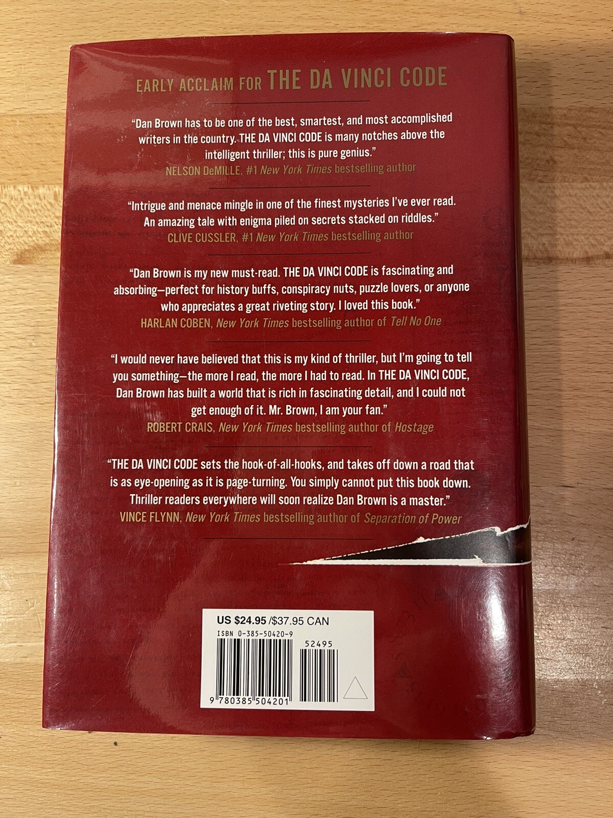 Robert Langdon Ser.: The Da Vinci Code : A Novel by Dan Brown (2003, Hardcover)