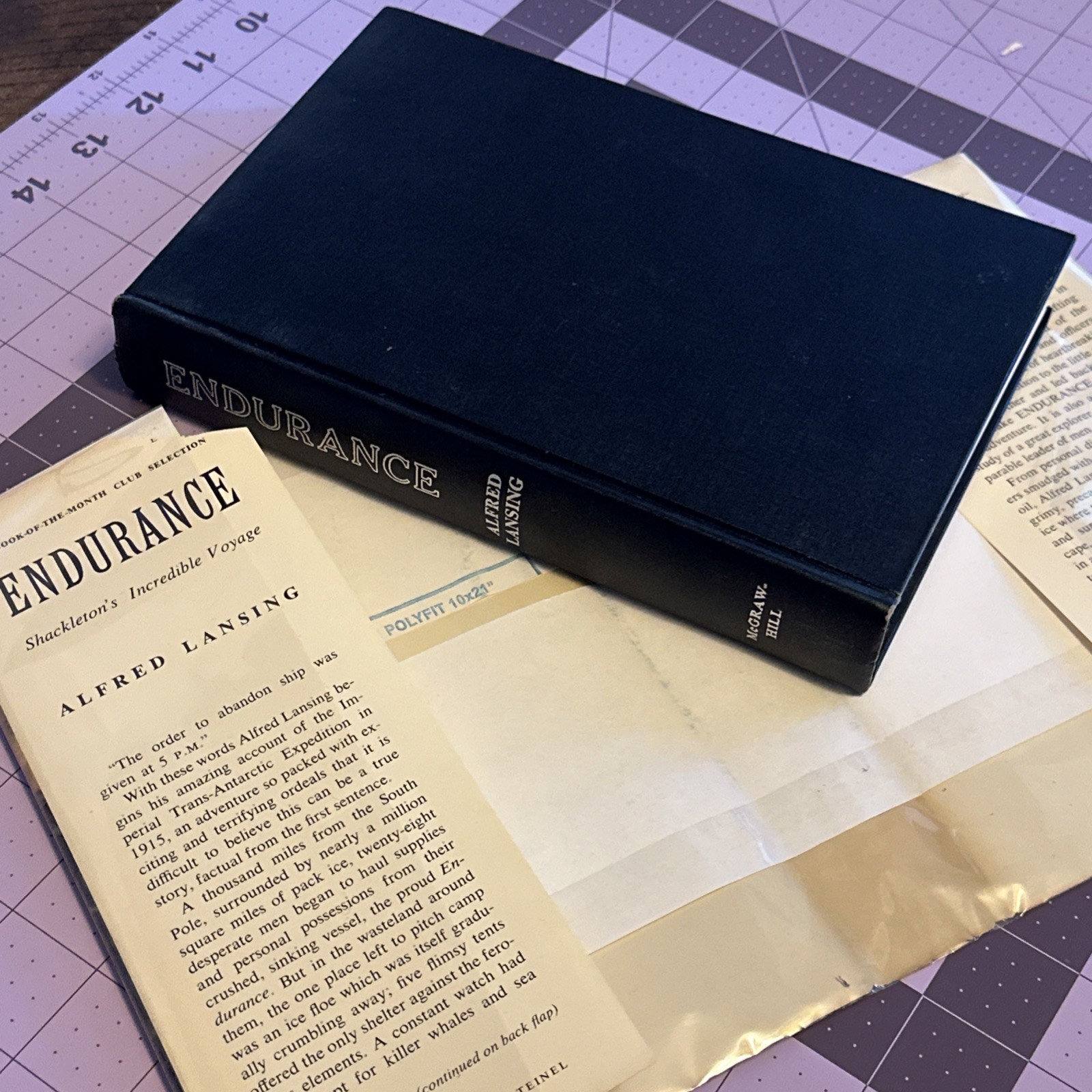 Endurance by Alfred Lansing 1st Printing, 1st Edition (Hardcover. Price clipped)